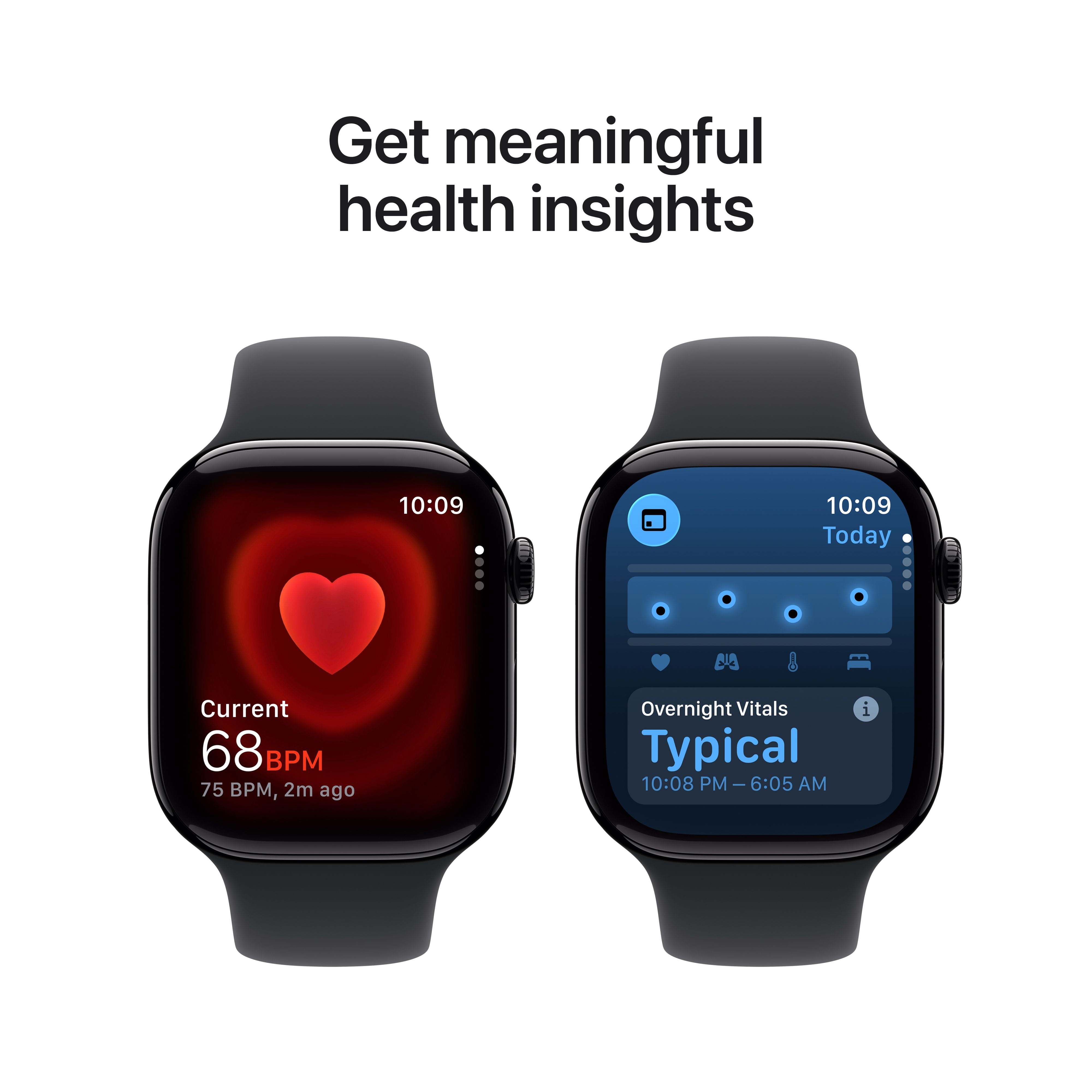Apple Watch Series 11 GPS + Cellular Smartwatch (Jet Black Aluminum Case, Black Sport Band, 46mm) 2u71l