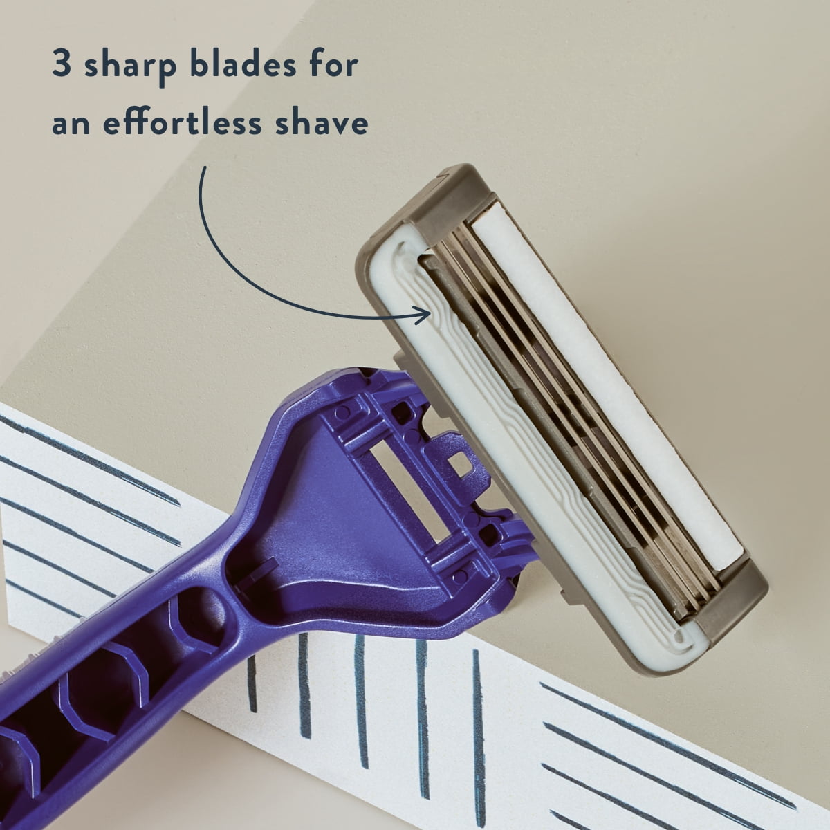 Harry's Men's 3-Blade Disposable Razors (Multi-Color, 4 Count) tktny