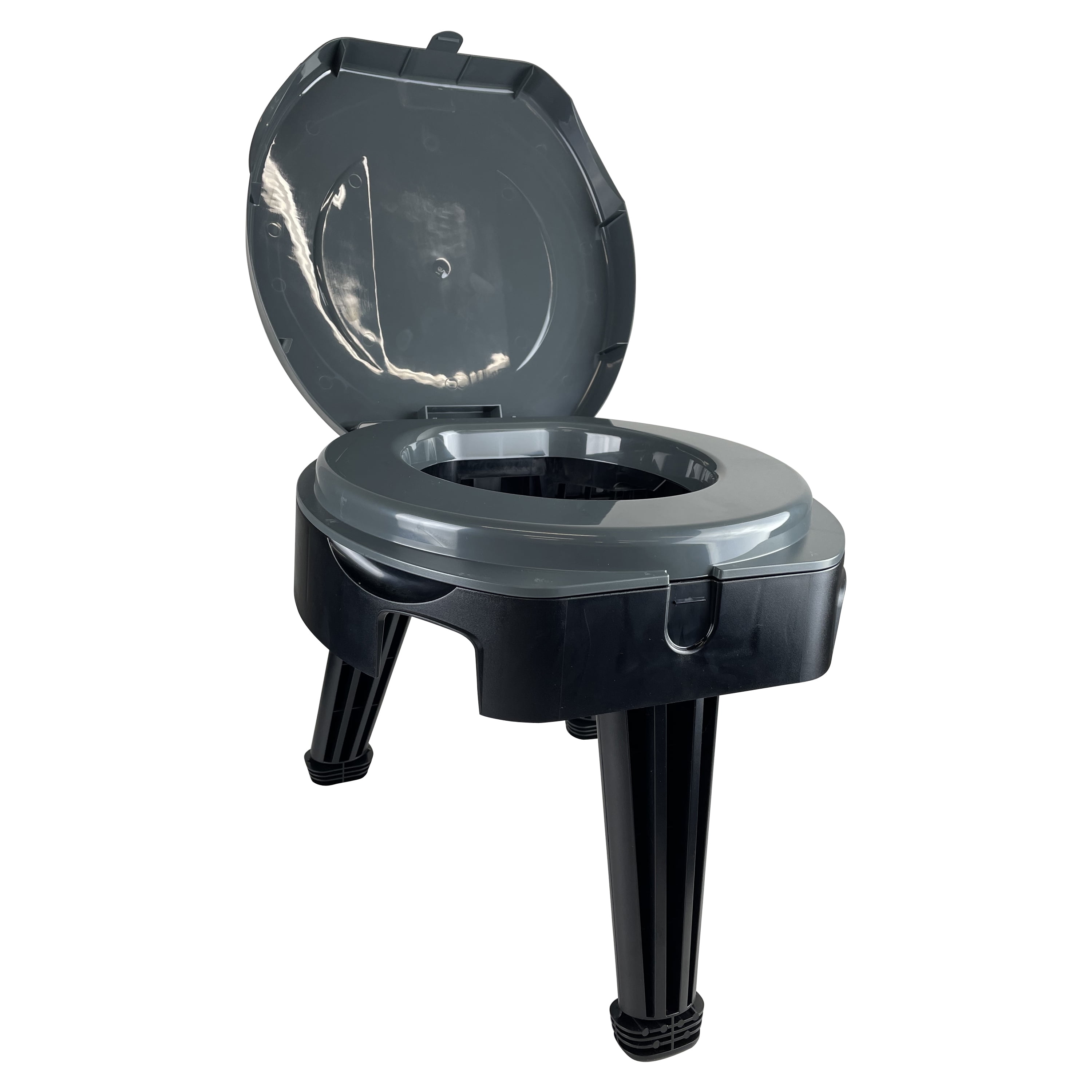 Ozark Trail Folding Portable Toilet for Camping and Outdoor Use (13 in Height, 300 lb Capacity) xlmez