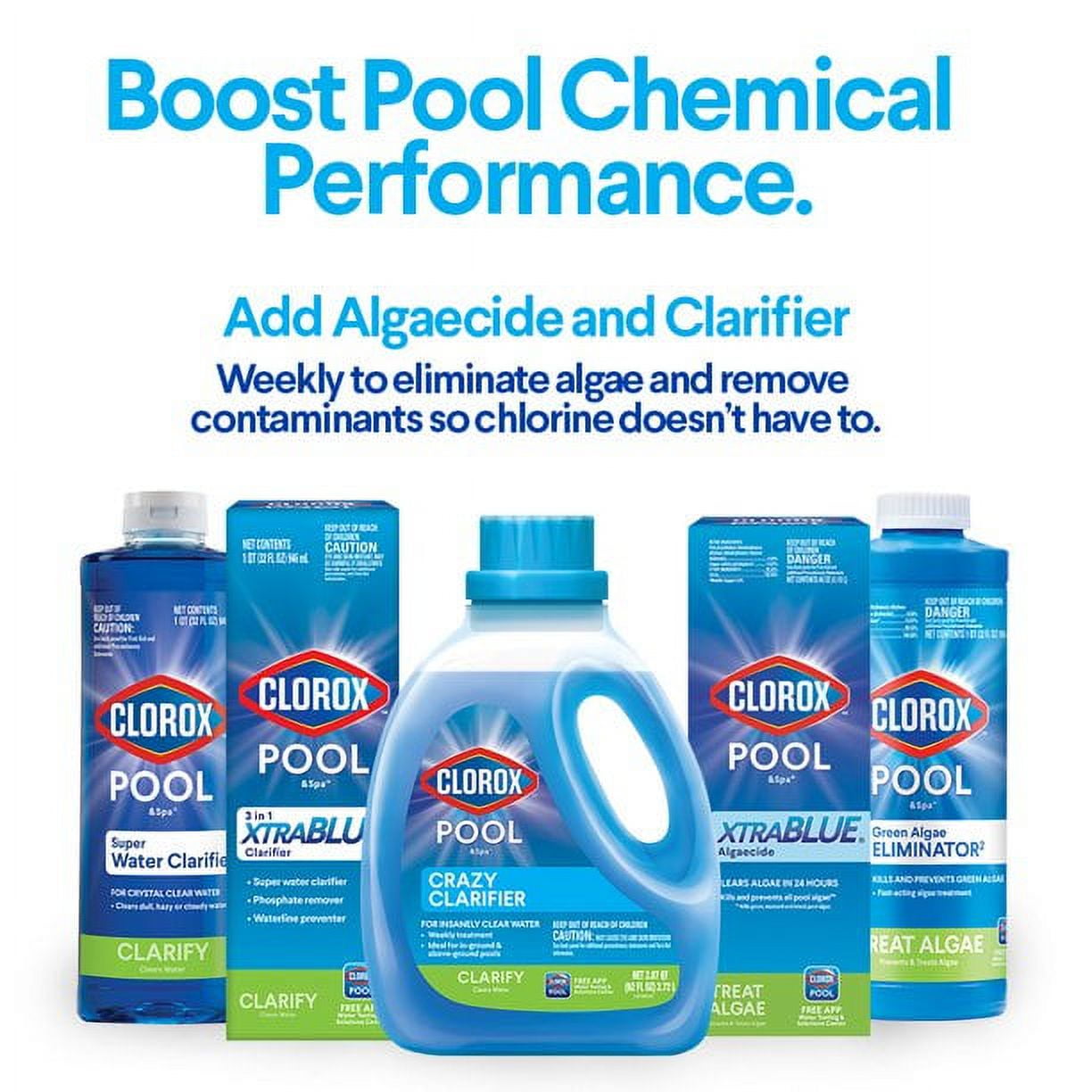 Clorox Pool&Spa Phosphate Remover and Water Clarifier for Swimming Pools (Clear, 92 oz) ftk8i
