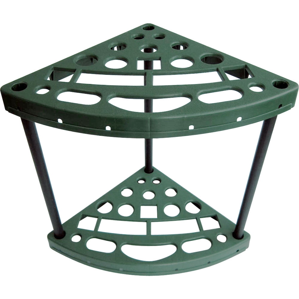 Sto-Away Yard Tool Corner Storage Rack (Green, 23.55 in x 15.75 in x 21.89 in) rxpe6