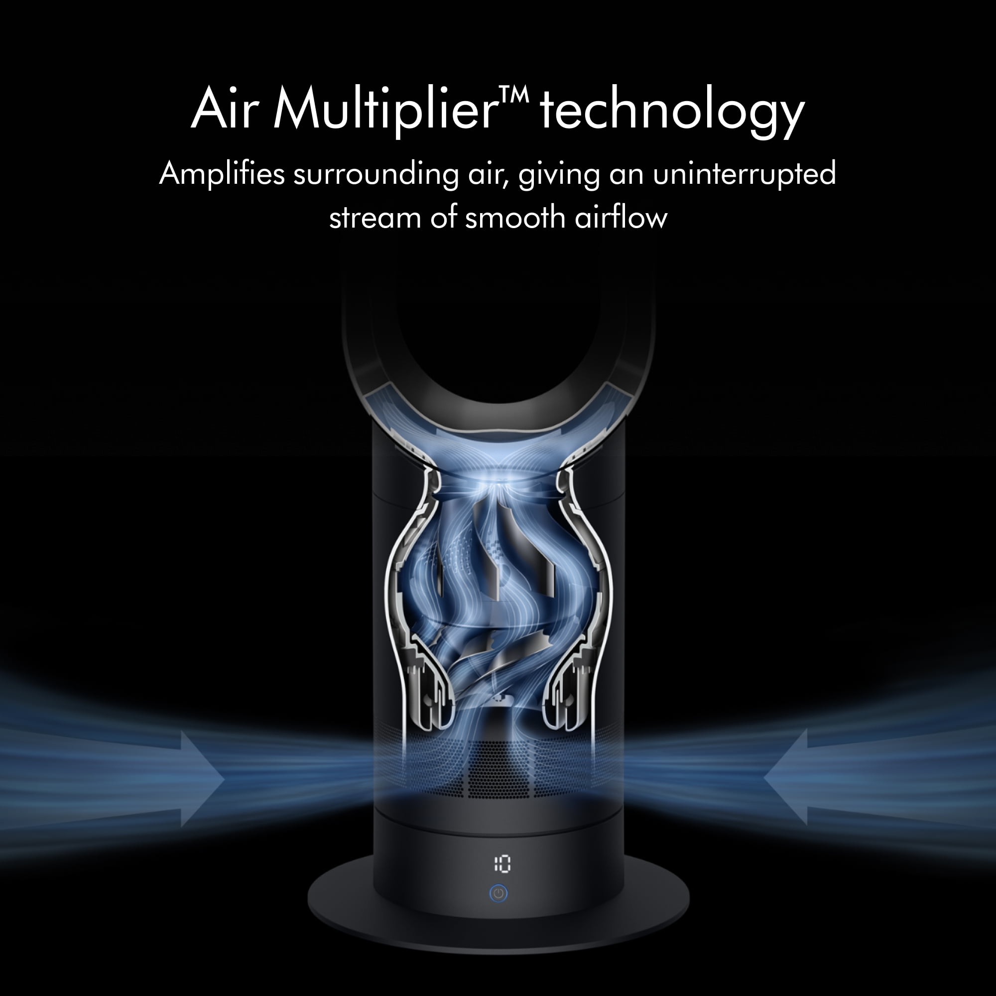 Dyson Cool Tower Fan AM07 Air Multiplier Technology (Satin Black/Nickel, 39 in) ve9sv