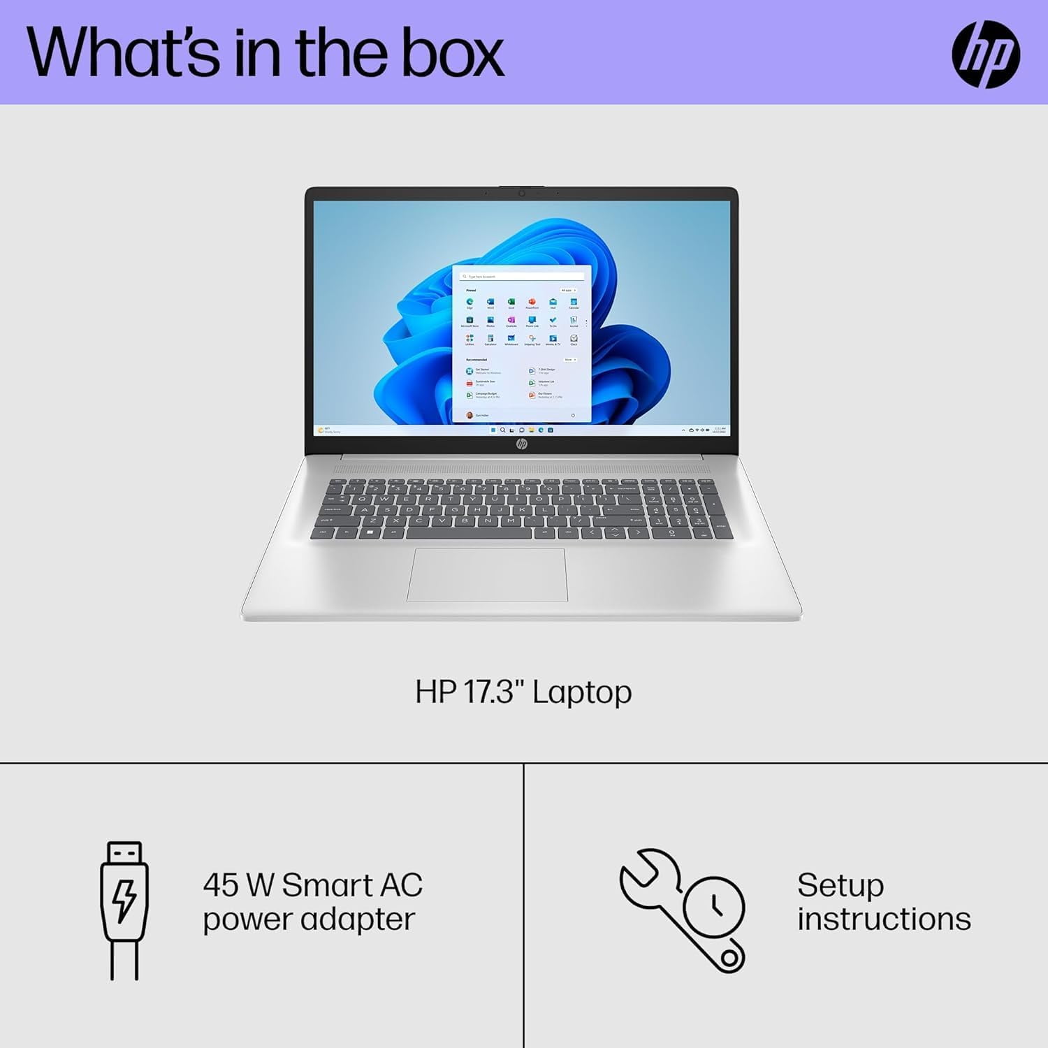 HP 17.3 inch Touchscreen Business Laptop, AMD Ryzen 5 7530U, 64GB RAM, 2TB SSD, Windows 11 Pro (Silver, 17.3 in) nobky