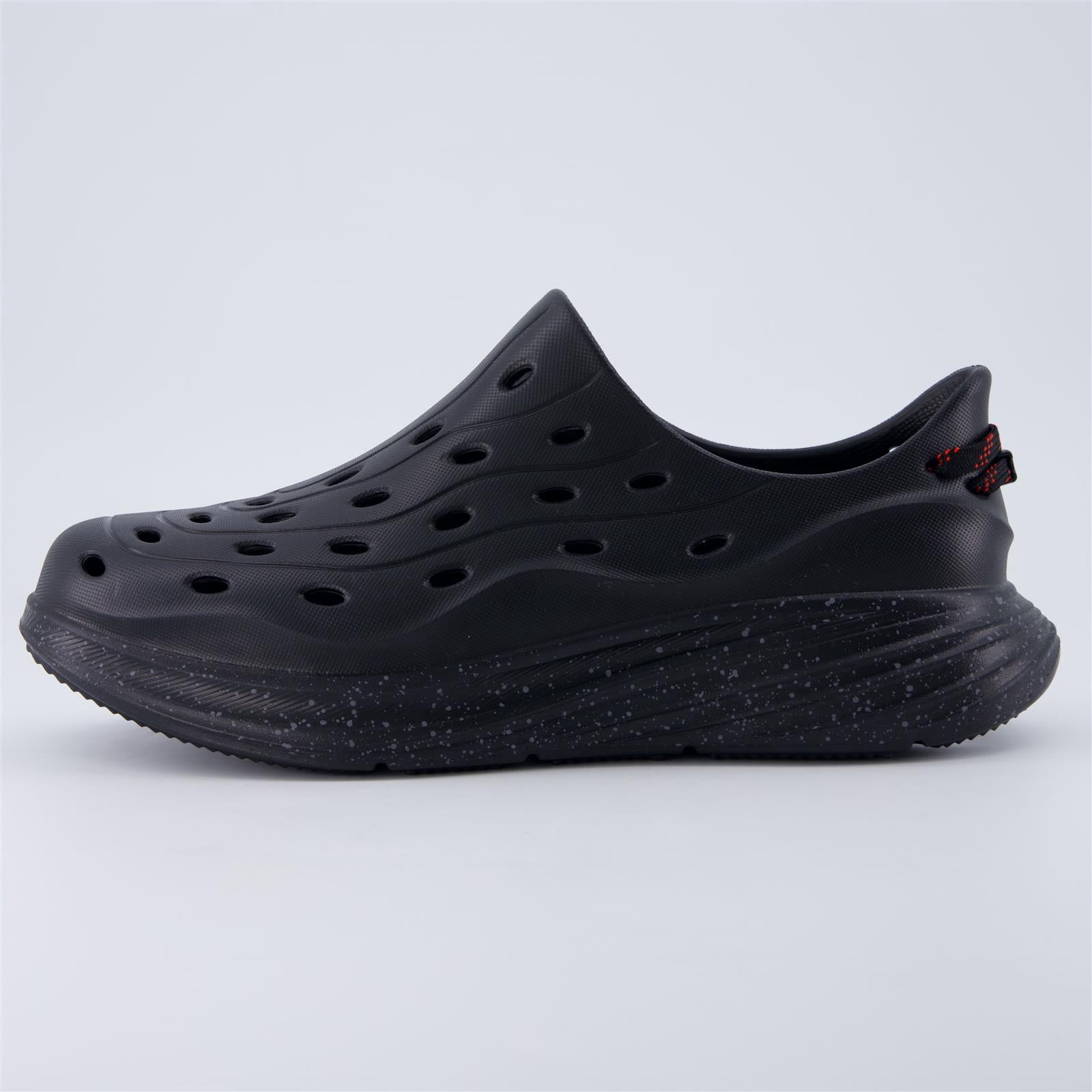 Cushionaire Fuel EVA Recovery Shoes for Men, Lightweight Waterproof Slip-On Sandals with Cushioned Footbed (Black) yyh4i