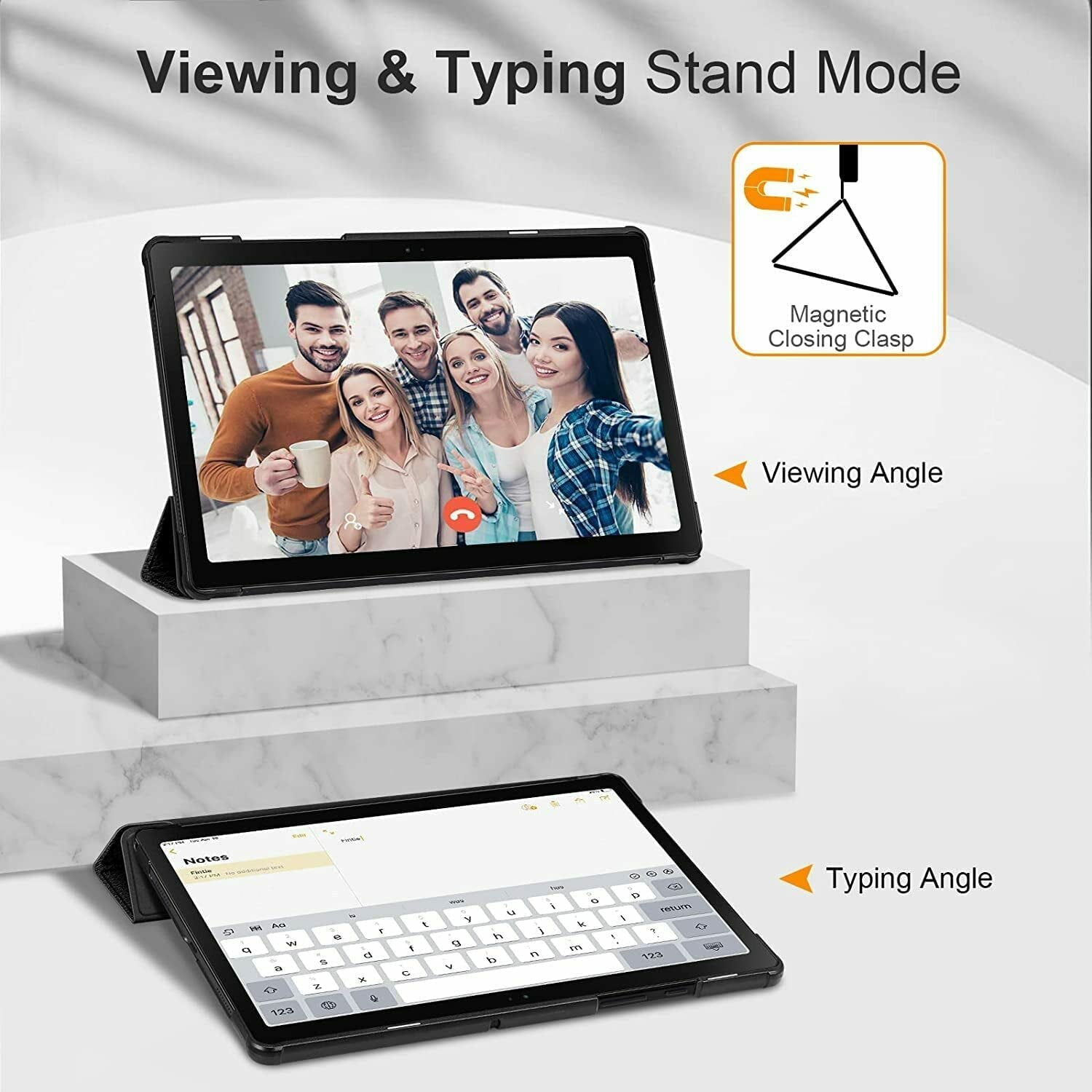 Samsung Galaxy Tab A8 Tablet 10.5 in Display with Hard Case and 64GB MicroSD Card (Gray, 32GB) tpvrd