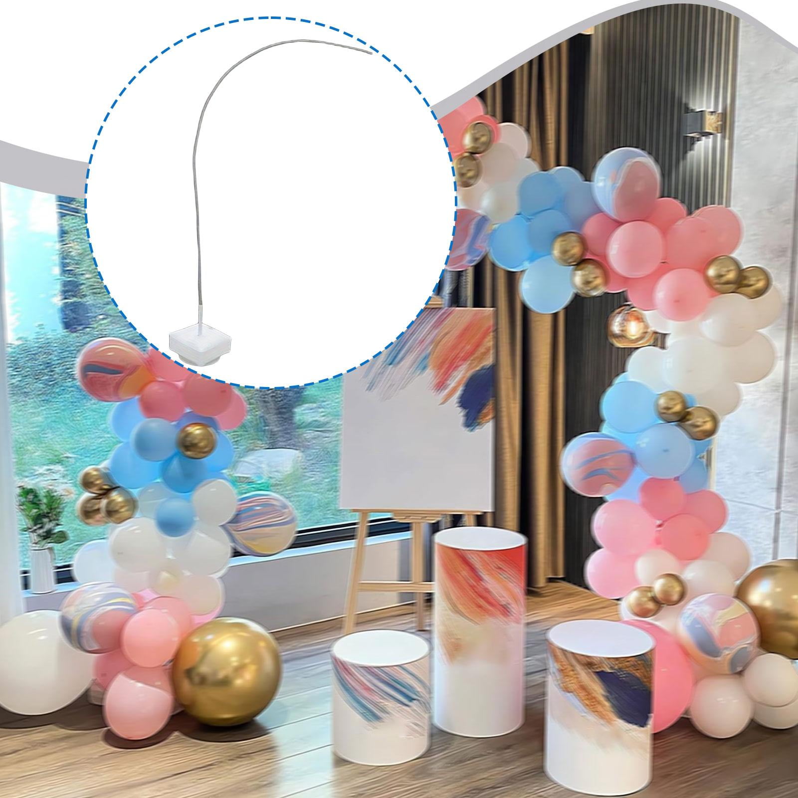 Fzaqwen Balloon Arch Kit Backdrop Frame for Party Decorations (White, 98 in) 0z6am