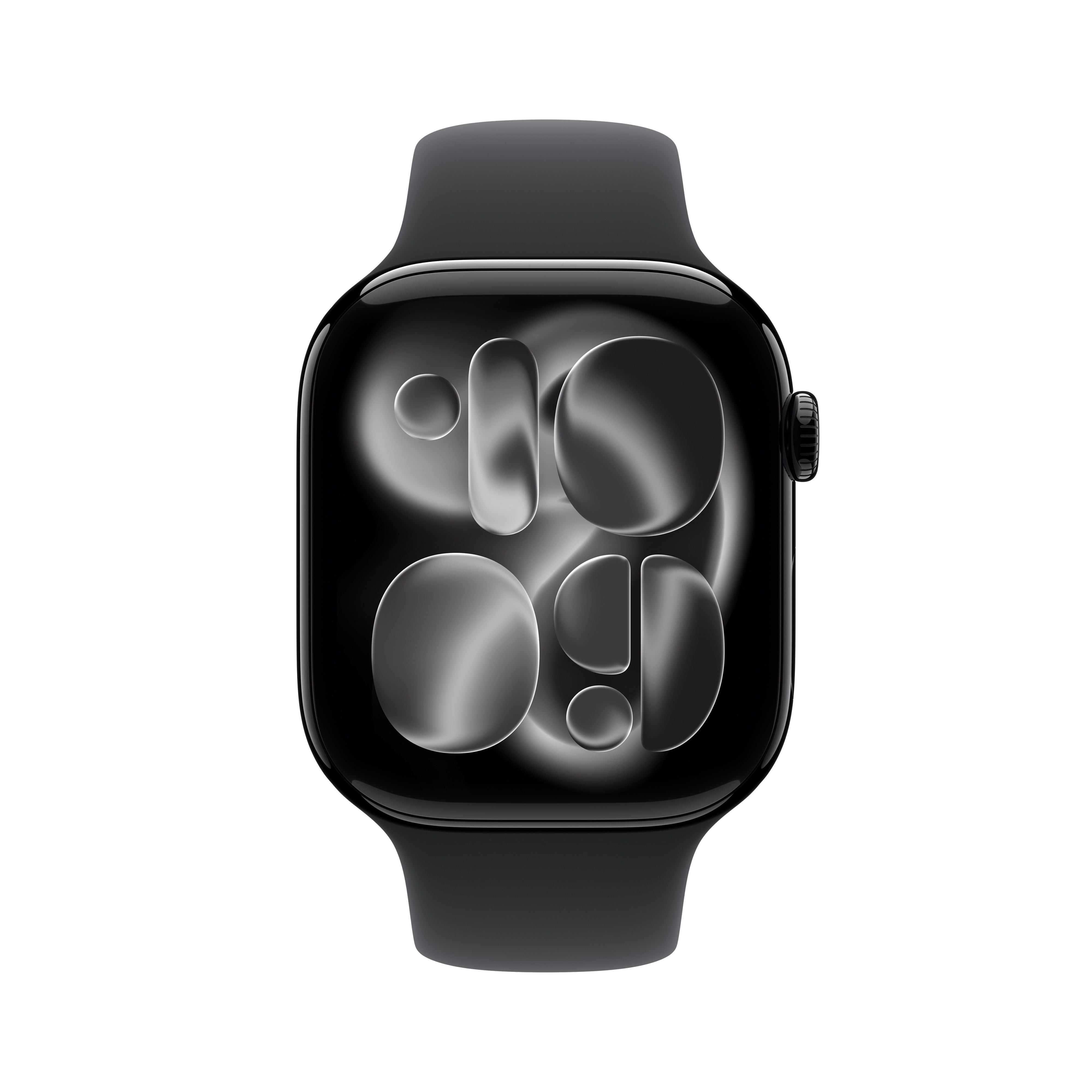 Apple Watch Series 11 GPS + Cellular Smartwatch (Jet Black Aluminum Case, Black Sport Band, 46mm) 2u71l