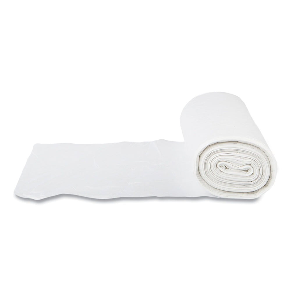 Inteplast High-Density Interleaved Trash Bags, Heavy-Duty Leak-Resistant Liners (Clear, 60 Gallon, 200 Count) 949d6