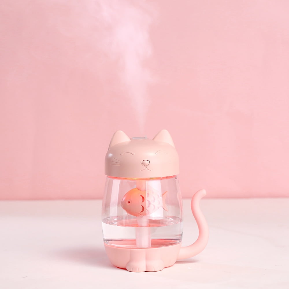Yiyang Ultrasonic Air Humidifier 3-in-1 Aroma Diffuser with LED Light (White, 11.83 fl oz) gheqa