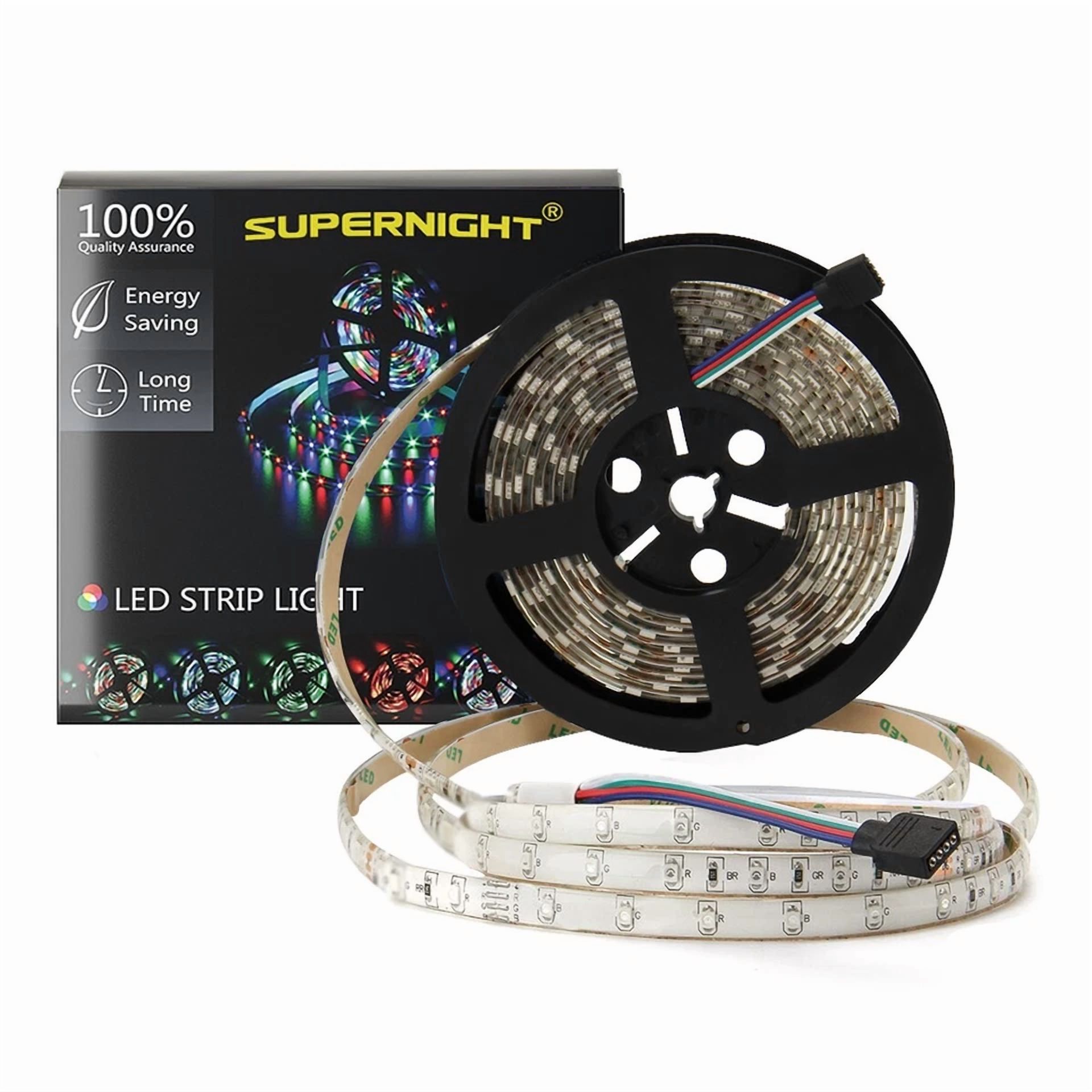 KLYNE RGB LED Strip Light Waterproof Flexible Rope Tape for Home Decor and Party Lighting (16.4 ft) 81fs4