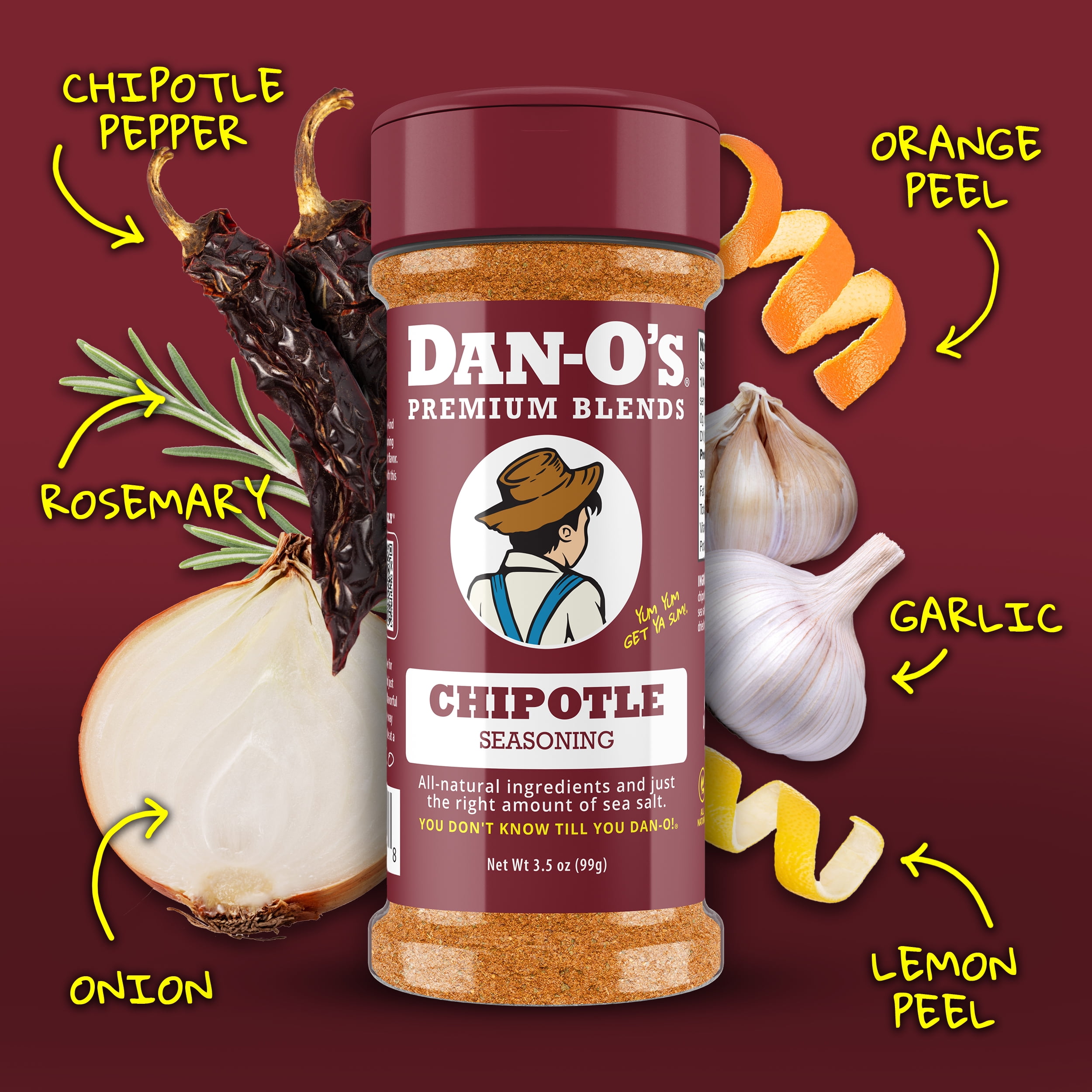 Dan-O's Seasoning Chipotle All-Purpose Spice Blend for Grilling and Smoking (3.5 oz) 16rv0