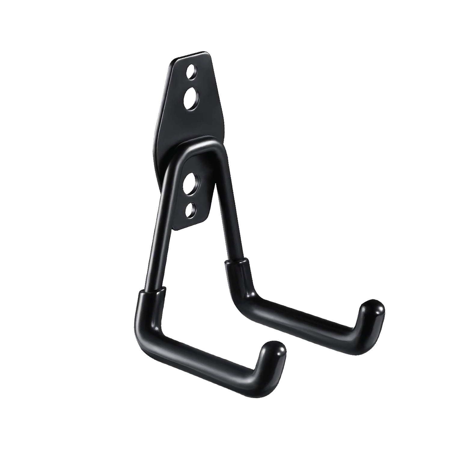 PeerBasics 3 in Utility Garage Hook, Heavy-Duty Metal Storage Hanger with PVC Coating (Black, 50 lb Capacity) le3di