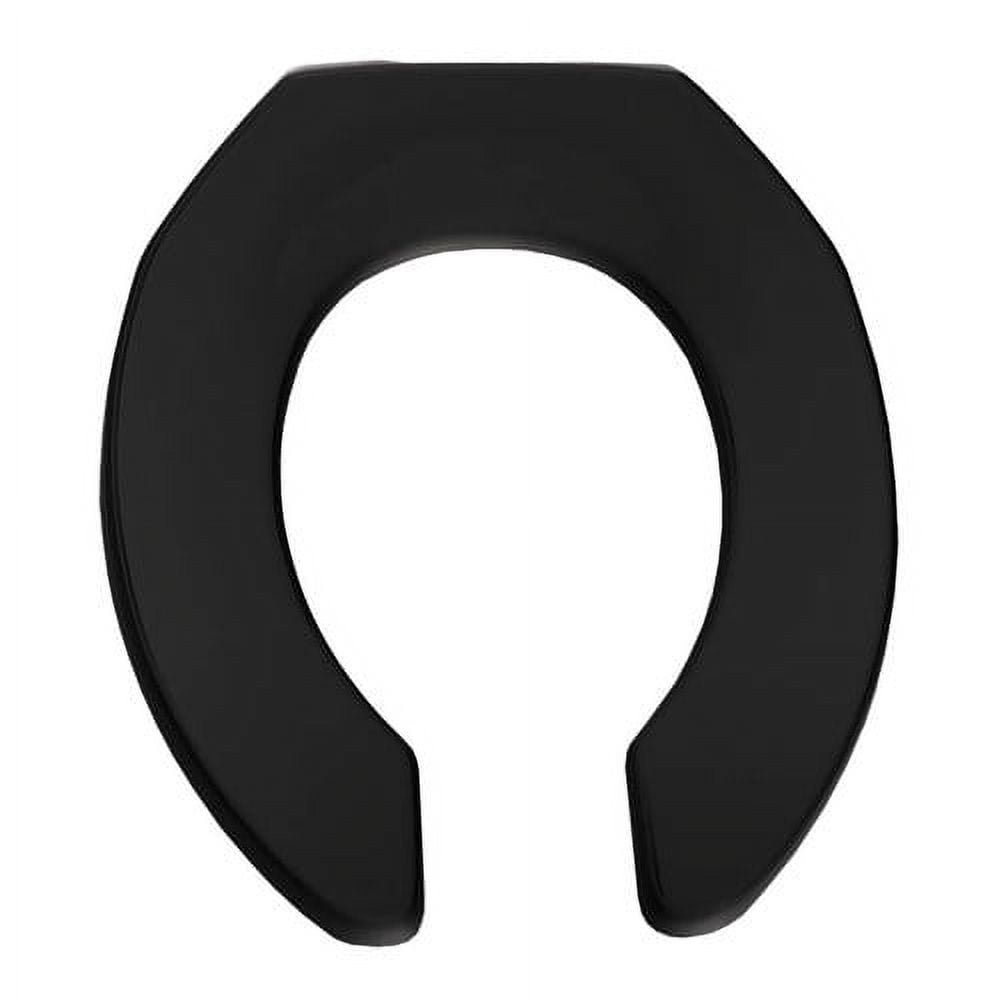 Bemis Commercial Heavy-Duty Plastic Toilet Seat (White, Round) qzufe