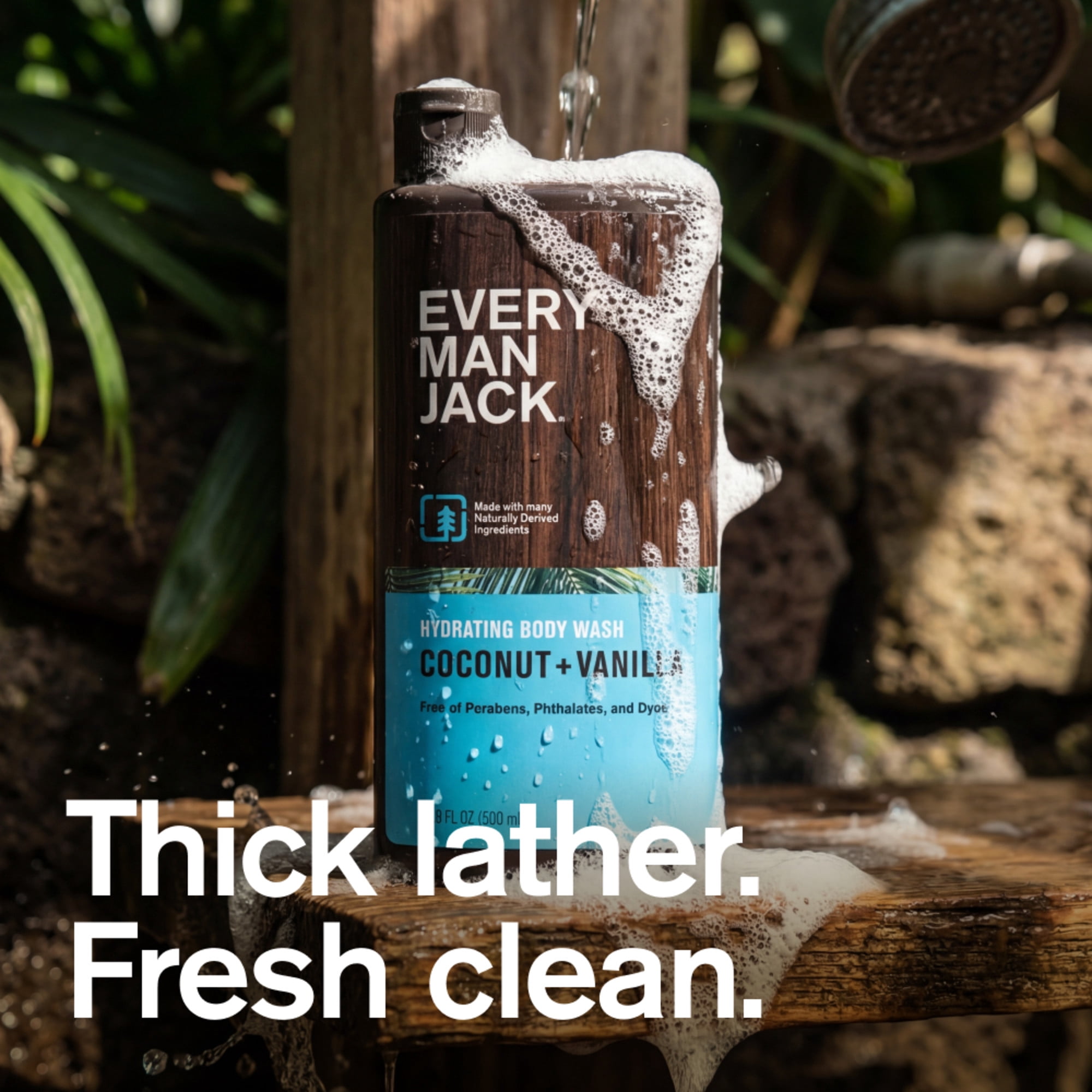 Every Man Jack Hydrating Body Wash, Coconut and Vanilla Scent, Naturally Derived Formula (16.9 fl oz) 3bgpt