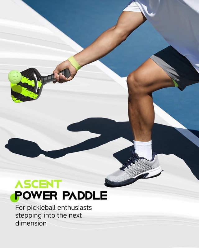 Warping Point Ascent Pickleball Paddle (Green, 4.9 in Handle) w89sn