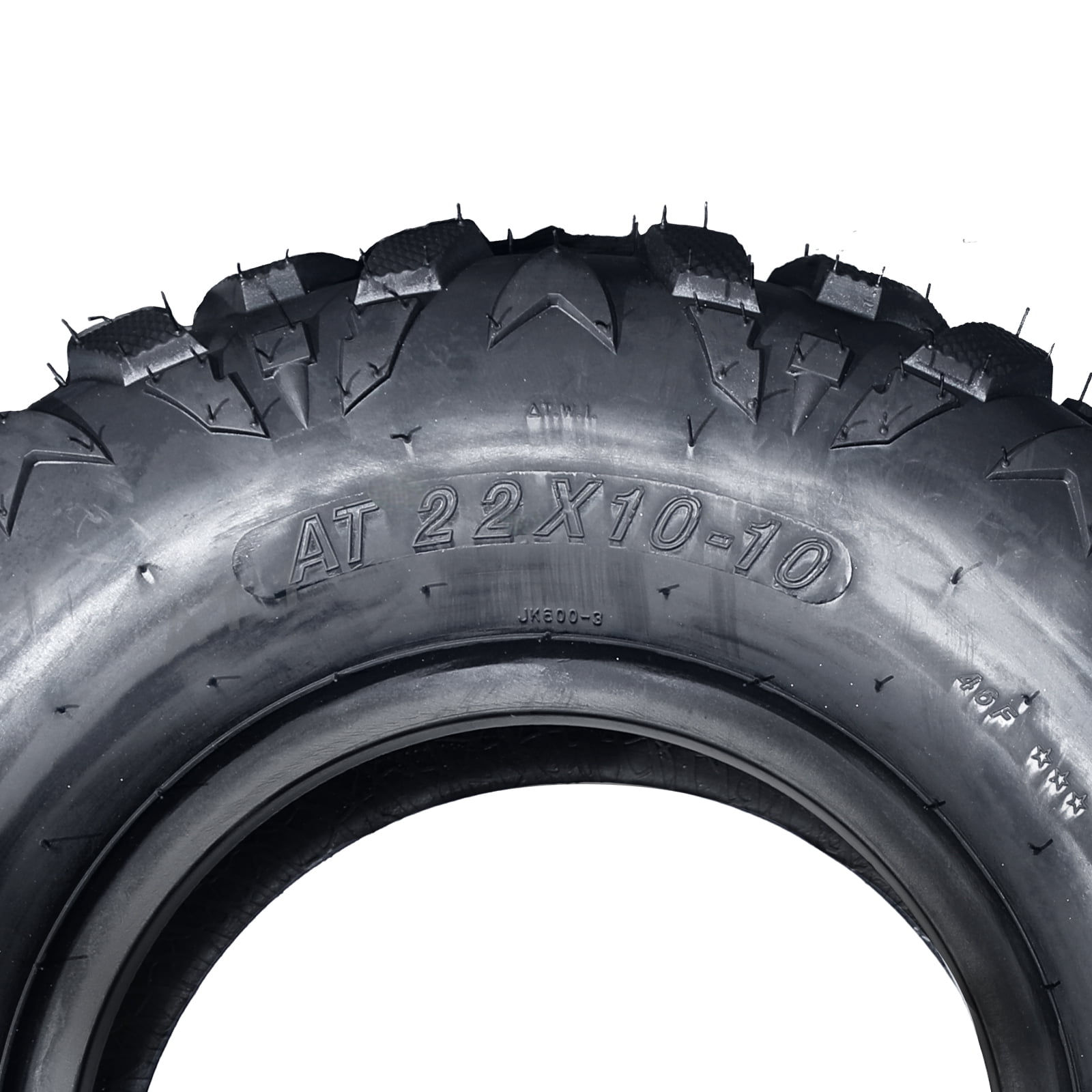 Ktaxon ATV UTV All Terrain Tires 4 Ply Tubeless Directional Knobby Trail Tires (Set of 2, 22x10-10) wm8m3