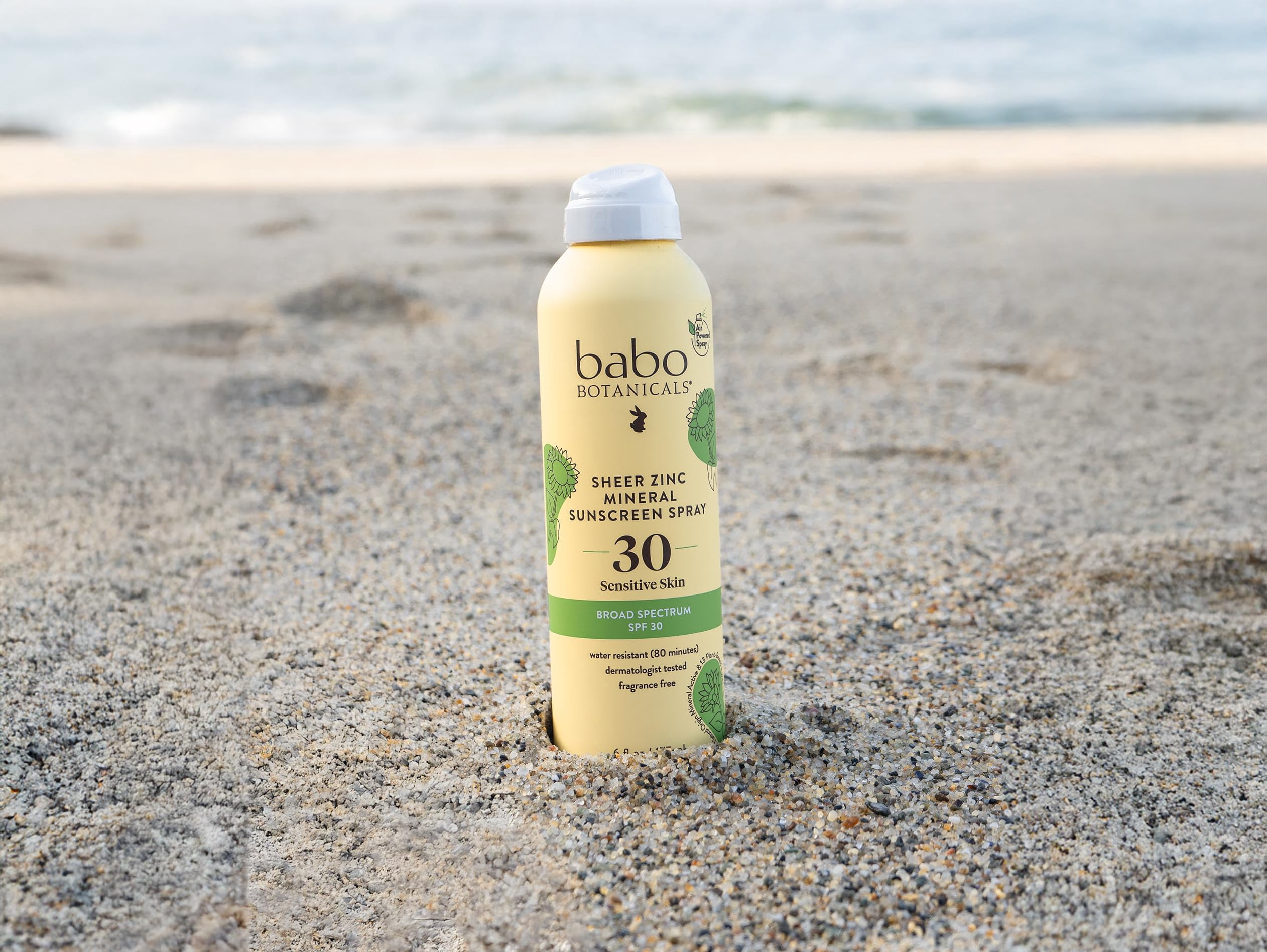 Babo Botanicals Zinc Sunscreen SPF 30 Broad Spectrum Protection (White, 4 Pack of 6 oz) stasa