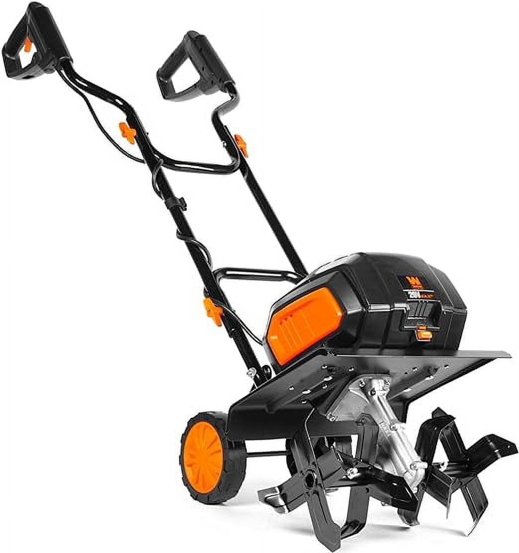 WEN 20V Max Cordless Electric Tiller (14-Inch, Brushless Motor, Includes 2 Batteries) 88mjm