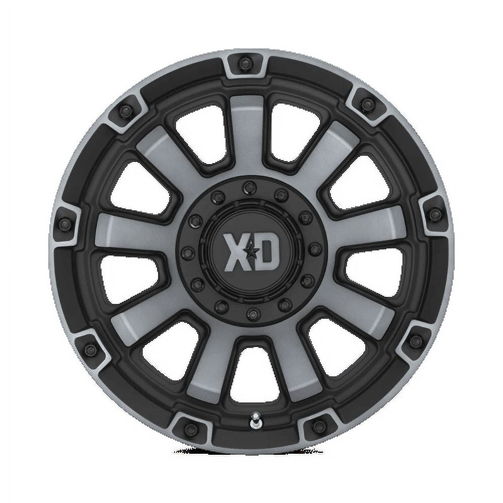 XD XD852 Gauntlet Aluminum Wheel (Satin Black with Gray Tint, 20x9 in) wch44