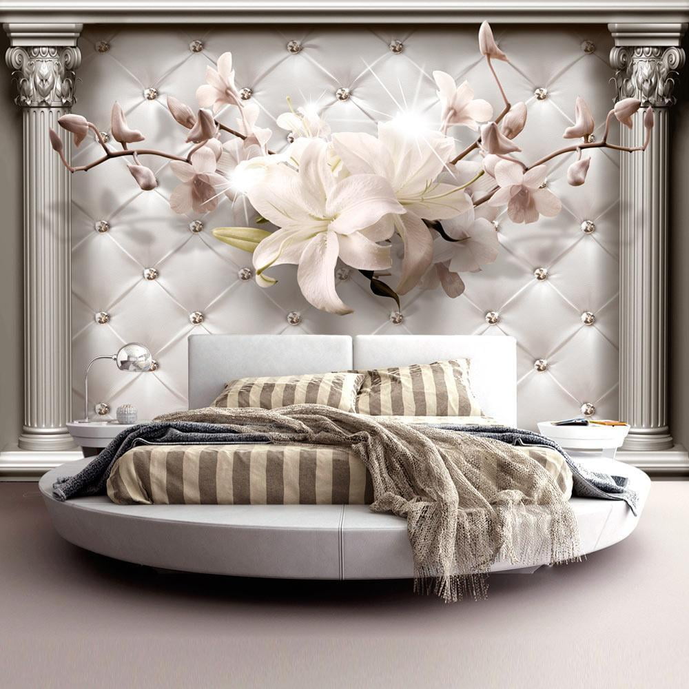 Tiptophomedecor Peel and Stick Floral Wallpaper Mural, Royal Elegance Removable Wall Decal (24 in x 120 in) 8b5me