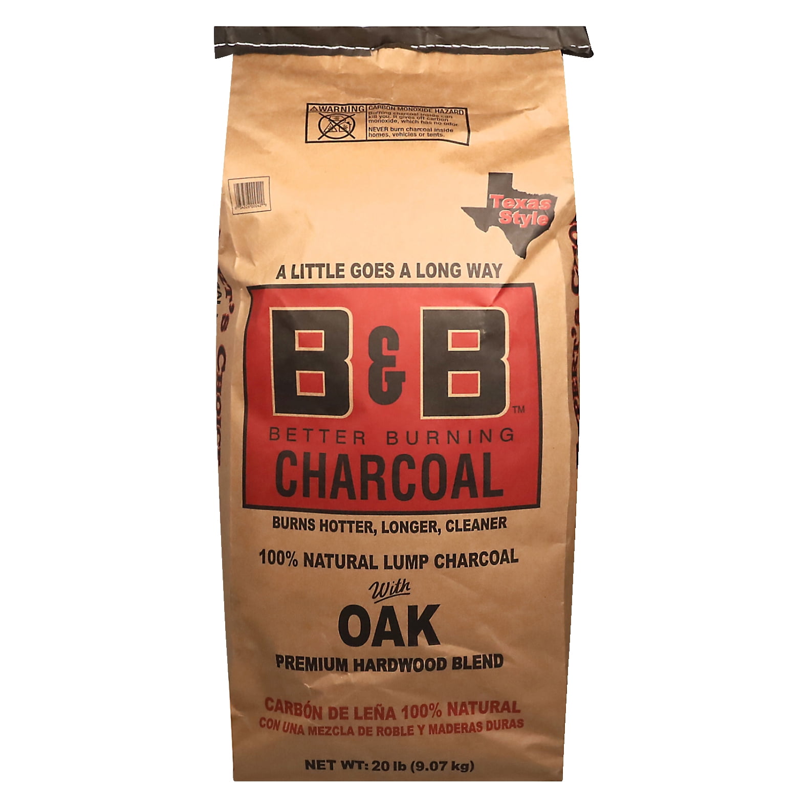 B&B Charcoal Premium Oak Lump Charcoal for Grilling and Smoking (20 lb) is7v0
