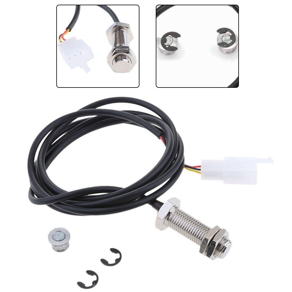 Generic Motorcycle Digital Odometer Speedometer Sensor Cable with 2 Magnets (59 in) dmjfb