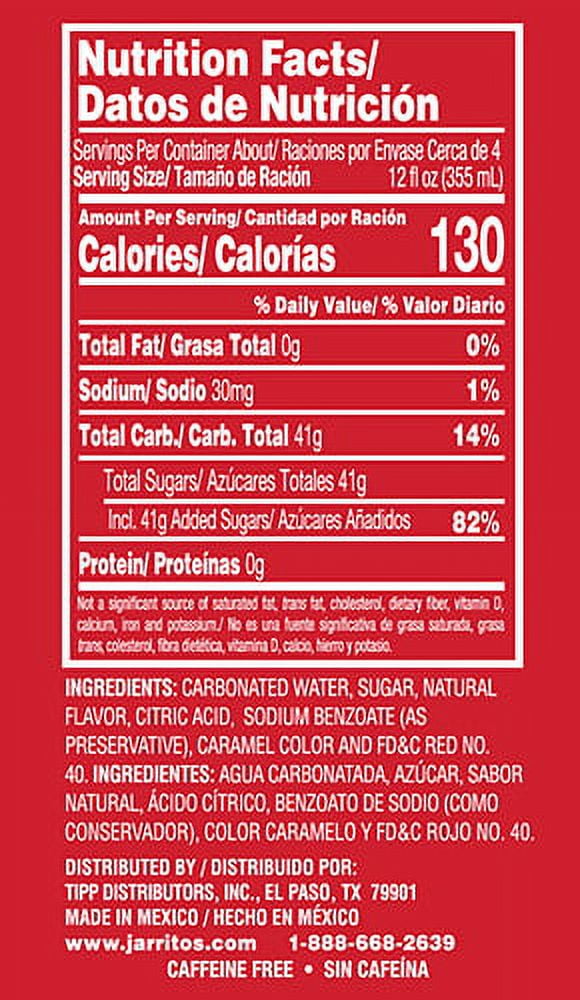 Jarritos Fruit Punch Soda, Authentic Mexican Fruit Flavored Drink (1.58 qt) 1y7m1