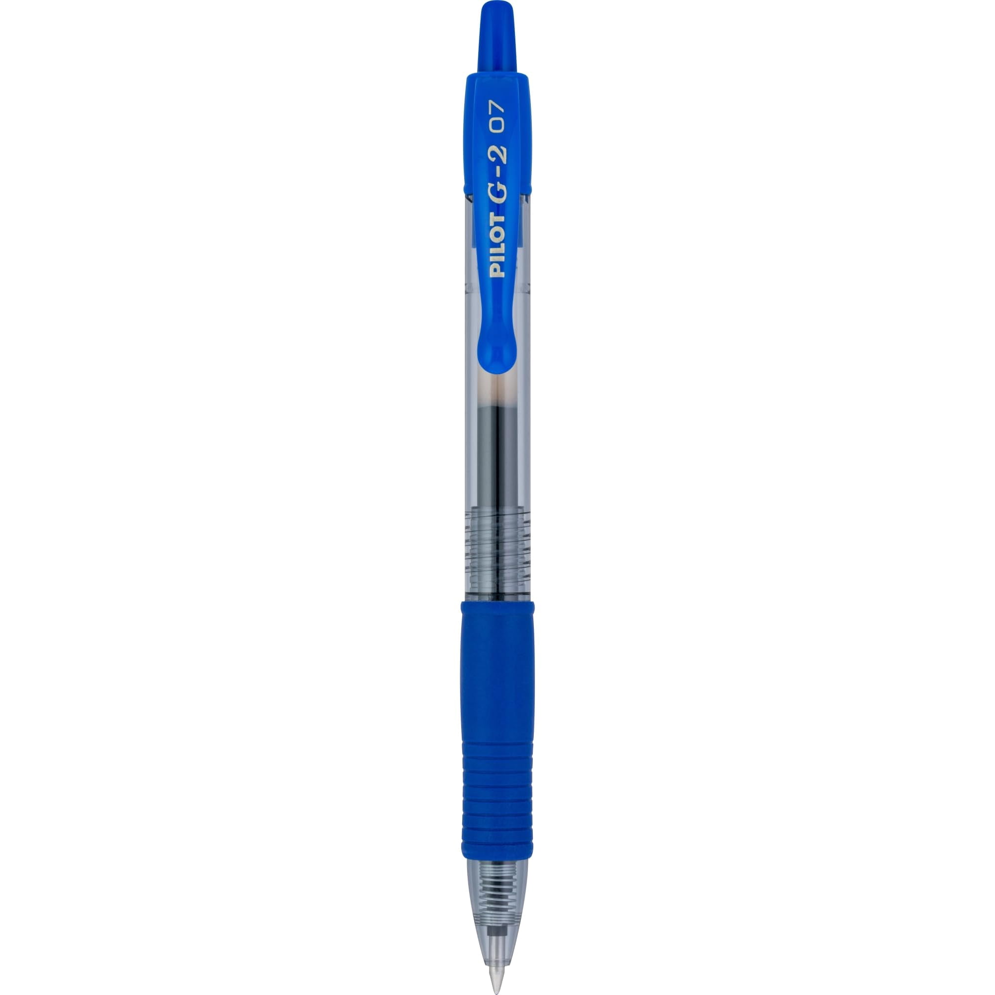 Pilot G2 Retractable Gel Pen, Smooth Writing Premium Ink, Fine Point (Clear Barrel, Blue Ink, 36 Pack) v6gln