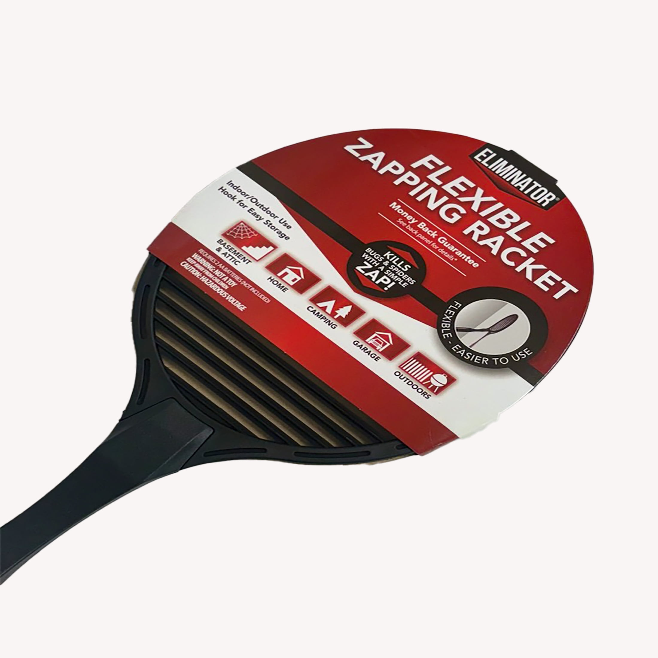 Eliminator Flexible Bug Zapping Racket (Black, 1 Pack) 8mx6y