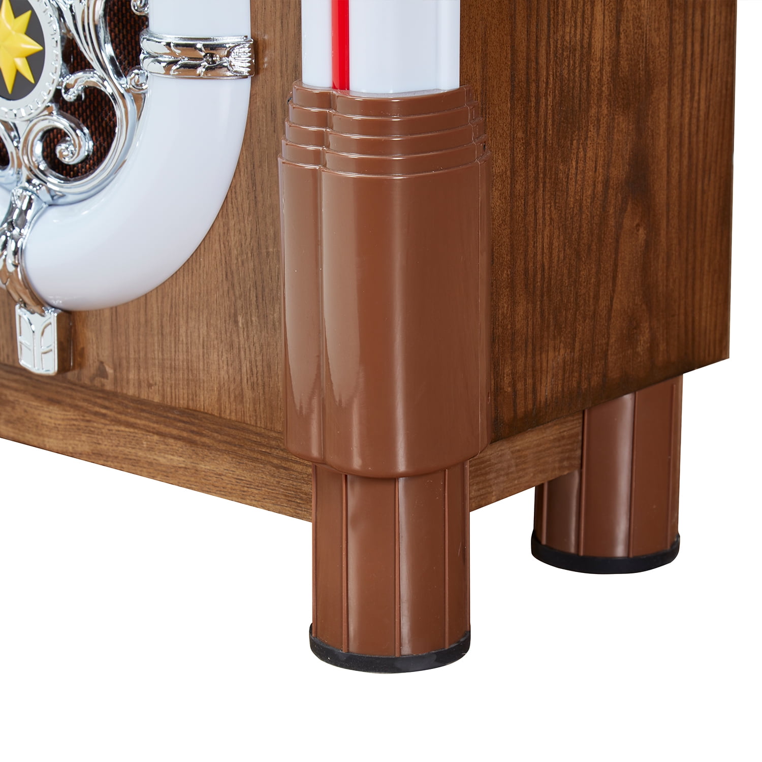 Arkrocket Taurus II Retro Jukebox with Bluetooth, Vinyl, CD, USB, and SD Player (Dark Oak) wg69s