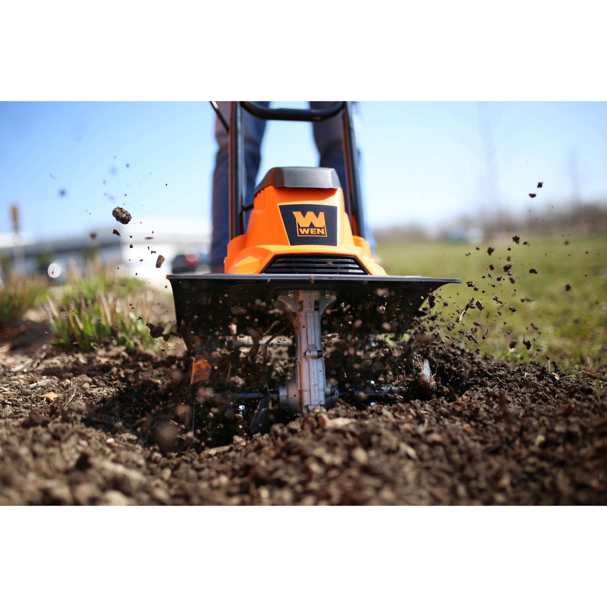 WEN 10-Amp Electric Tiller and Cultivator (14 in Width, 8.7 in Depth) 7x0av