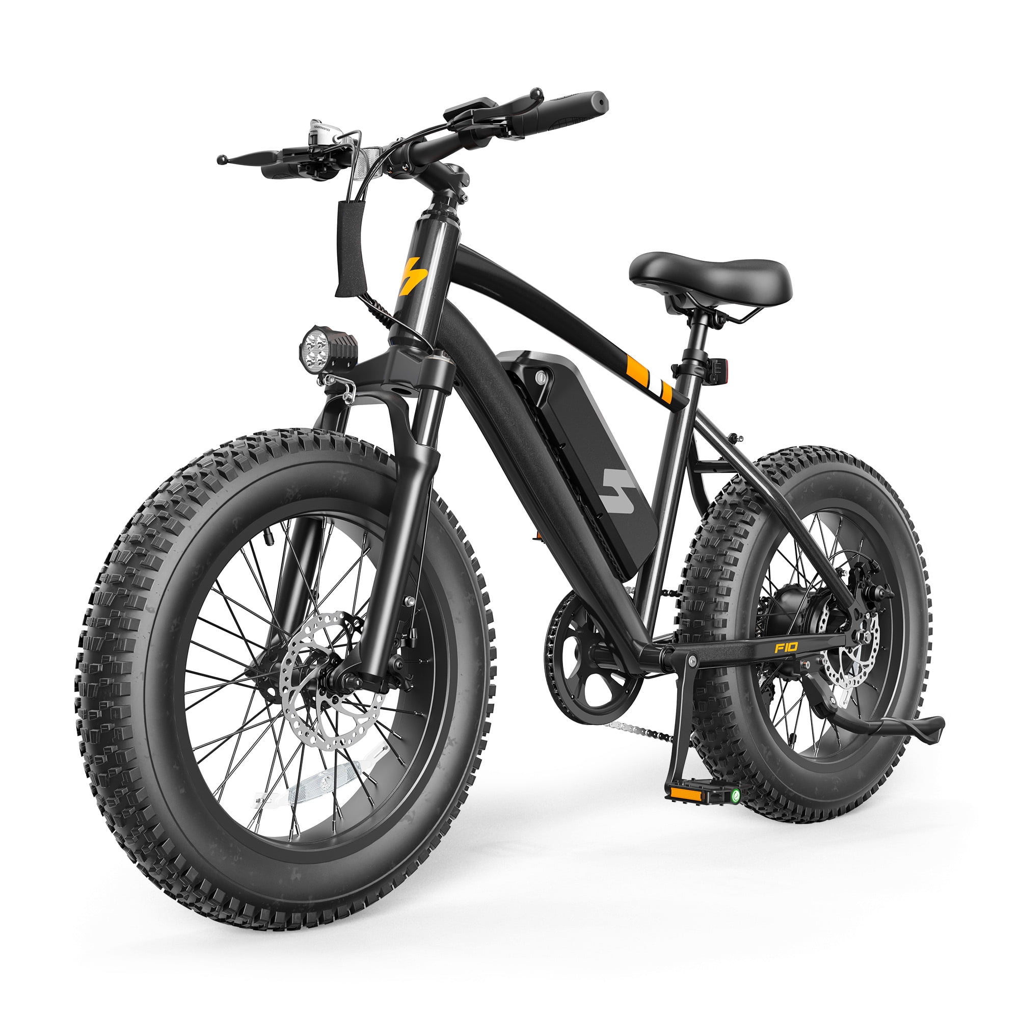 ActBest Electric Fat Tire Mountain Bike, 1500W Motor 28 MPH, 7-Speed Off-Road E-Bike (Black, 20 in x 4.0 in) 5jj99