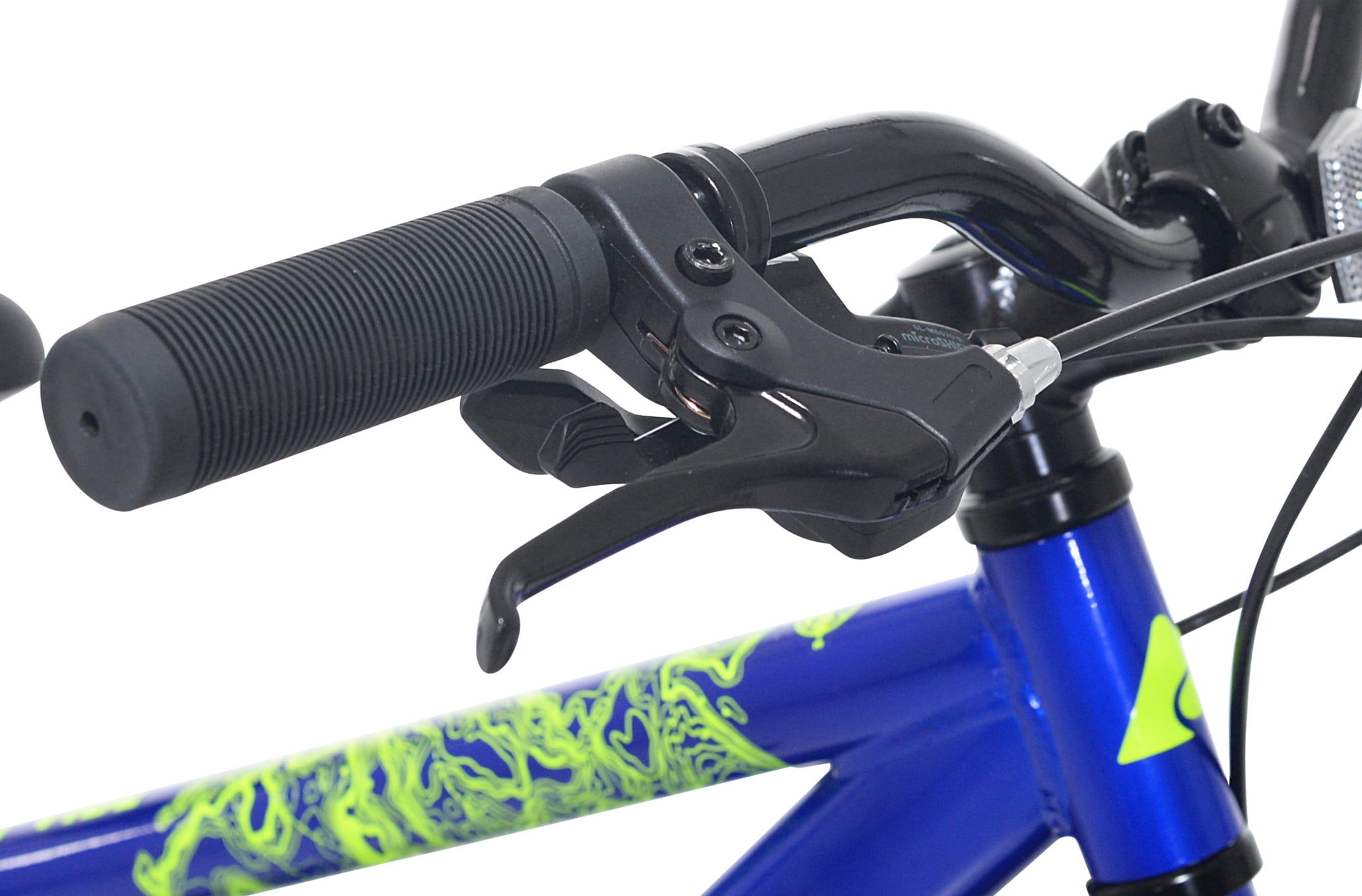 Ozark Trail Mountain Bicycle, 7-Speed Drivetrain, Durable Steel Frame, Kids Trail Bike (Blue, 20 in) rxjyq