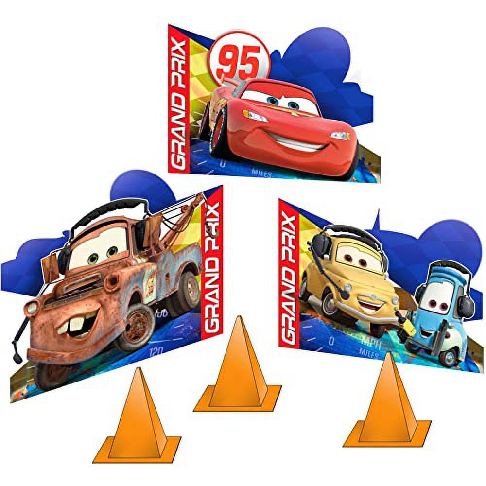 Hallmark Disney Cars Tabletop Decorations Party Supplies (Red, 12 Pack) m4k6s