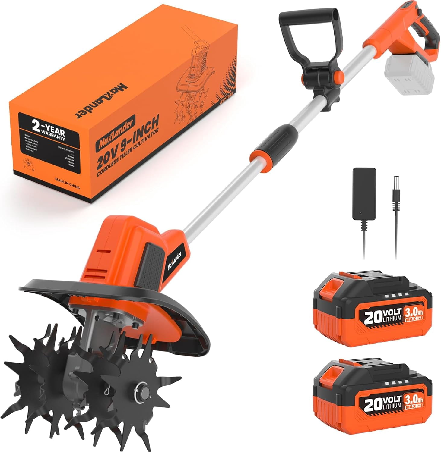 SOYUS Electric Garden Tiller Cultivator, 12 Amp Corded Rototiller with 14 in Cutting Width and Foldable Handle 802s1