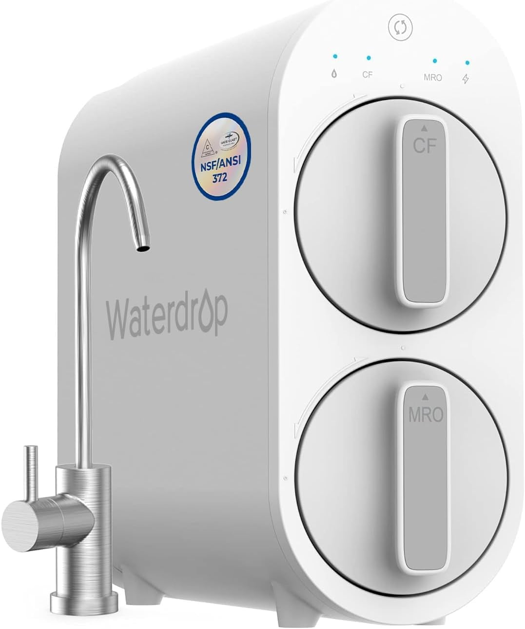 Waterdrop G2 Tankless Reverse Osmosis System, 7-Stage Under Sink Water Filter (400 GPD, 1 Filter) acjzd
