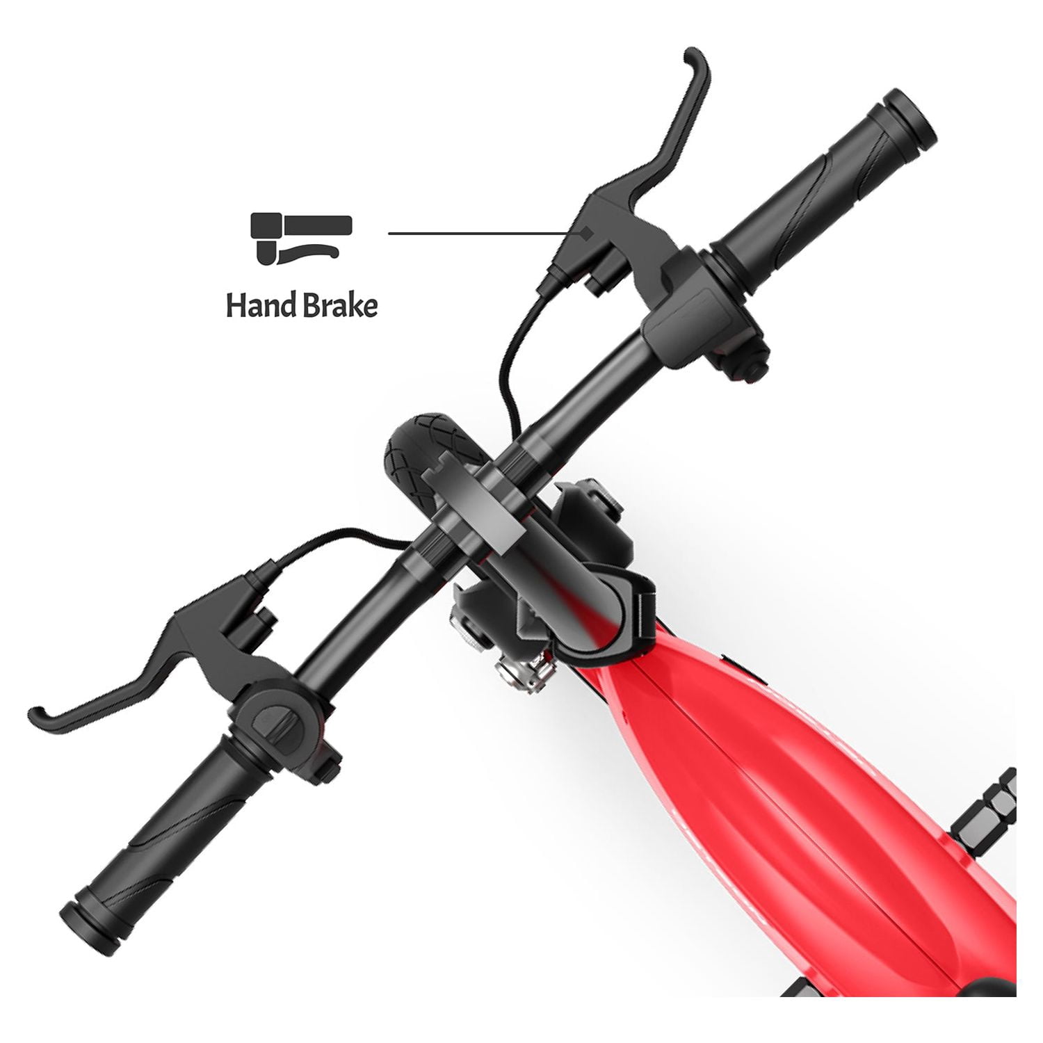 Jetson LX10 Electric Bicycle with 250-Watt Motor, Foldable Frame, Twist Throttle, and Hand Brake (Red, 260 lb Capacity) to8mv