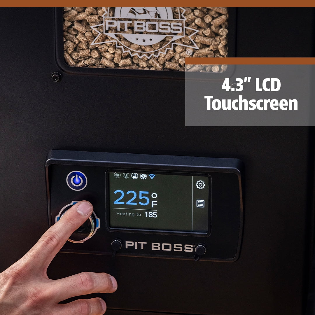 Pit Boss Onyx Series Odessa Wood Fired Pellet Grill with Wi-Fi and Bluetooth (Black, 1323 sq in) 0n6lp