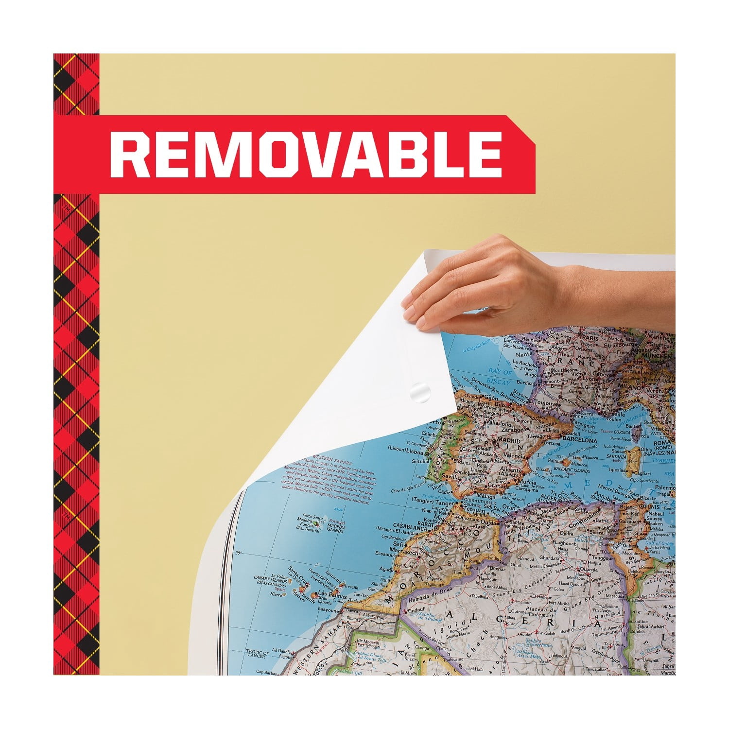 Scotch Removable Poster Tape, Double-Sided Adhesive for Lightweight Mounting (Clear, 0.75 in x 150 in) 6762w