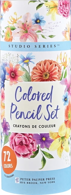 Peter Pauper Press Studio Series Colored Pencil Set (Assorted Colors, 72-Count) g5mft