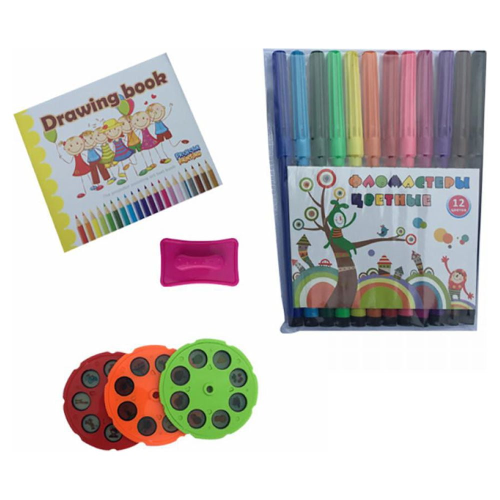 Miyanuby Magnetic Drawing Board Projector Set for Kids (Pink, 9.8 in x 8.3 in) bo89k