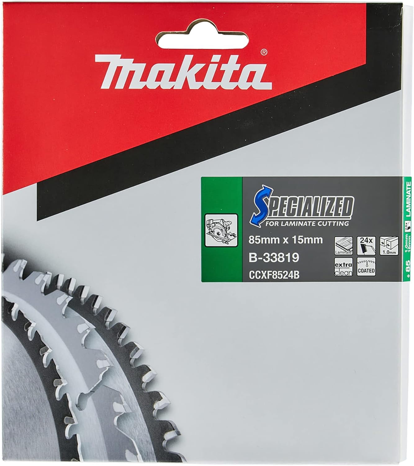 Makita B-33819 Specialized Circular Saw Blade for Laminate and Wood Cutting (3.35 in, 24T) cfd1k