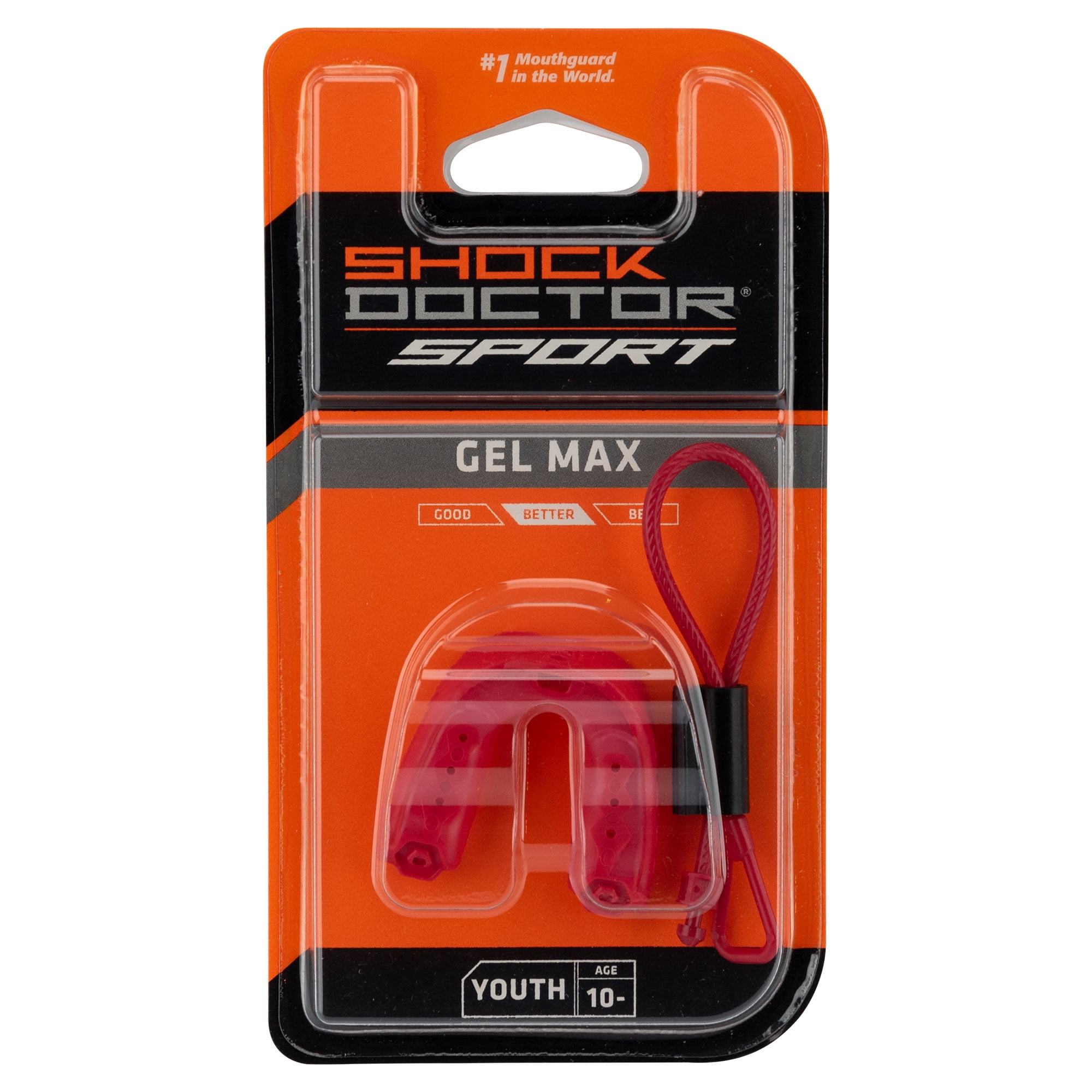 Shock Doctor Gel Max Mouthguard (Blue, Youth) trw0h
