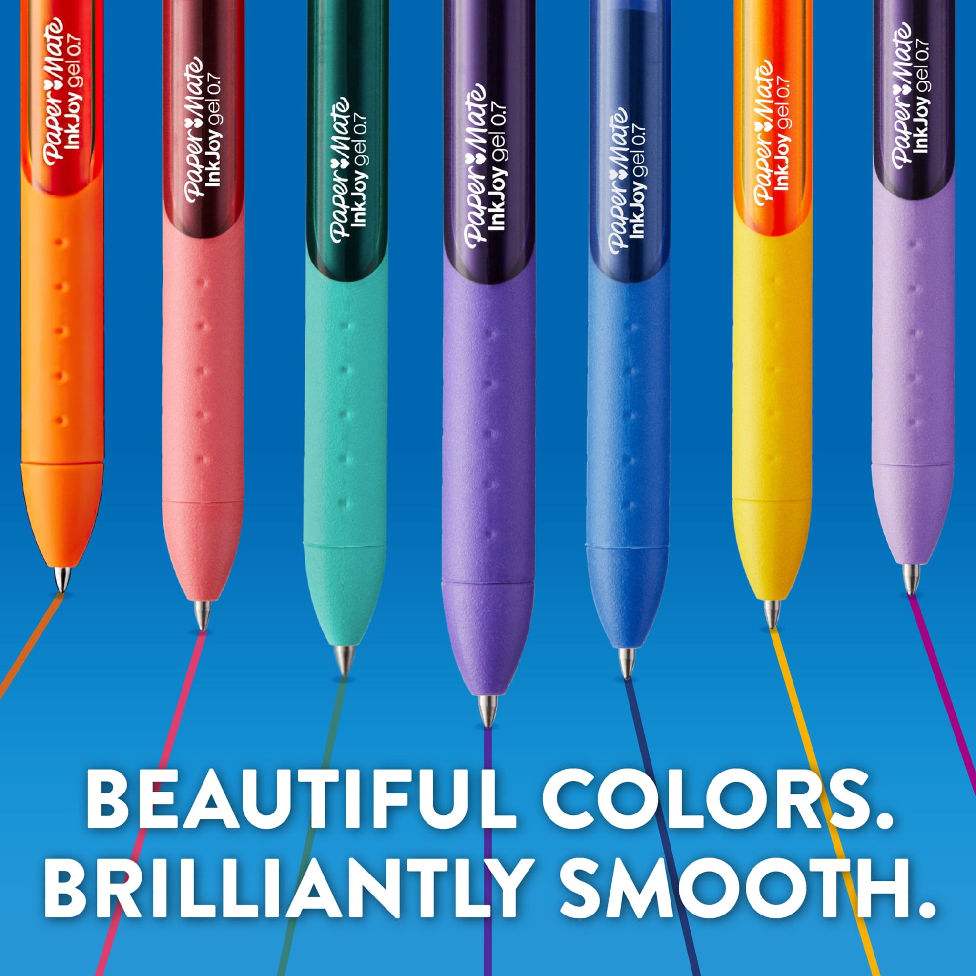 Paper Mate InkJoy Gel Pens, Smooth Writing Medium Point Pens, Quick-Dry Ink (Assorted Colors, 10 Count) 9wefm