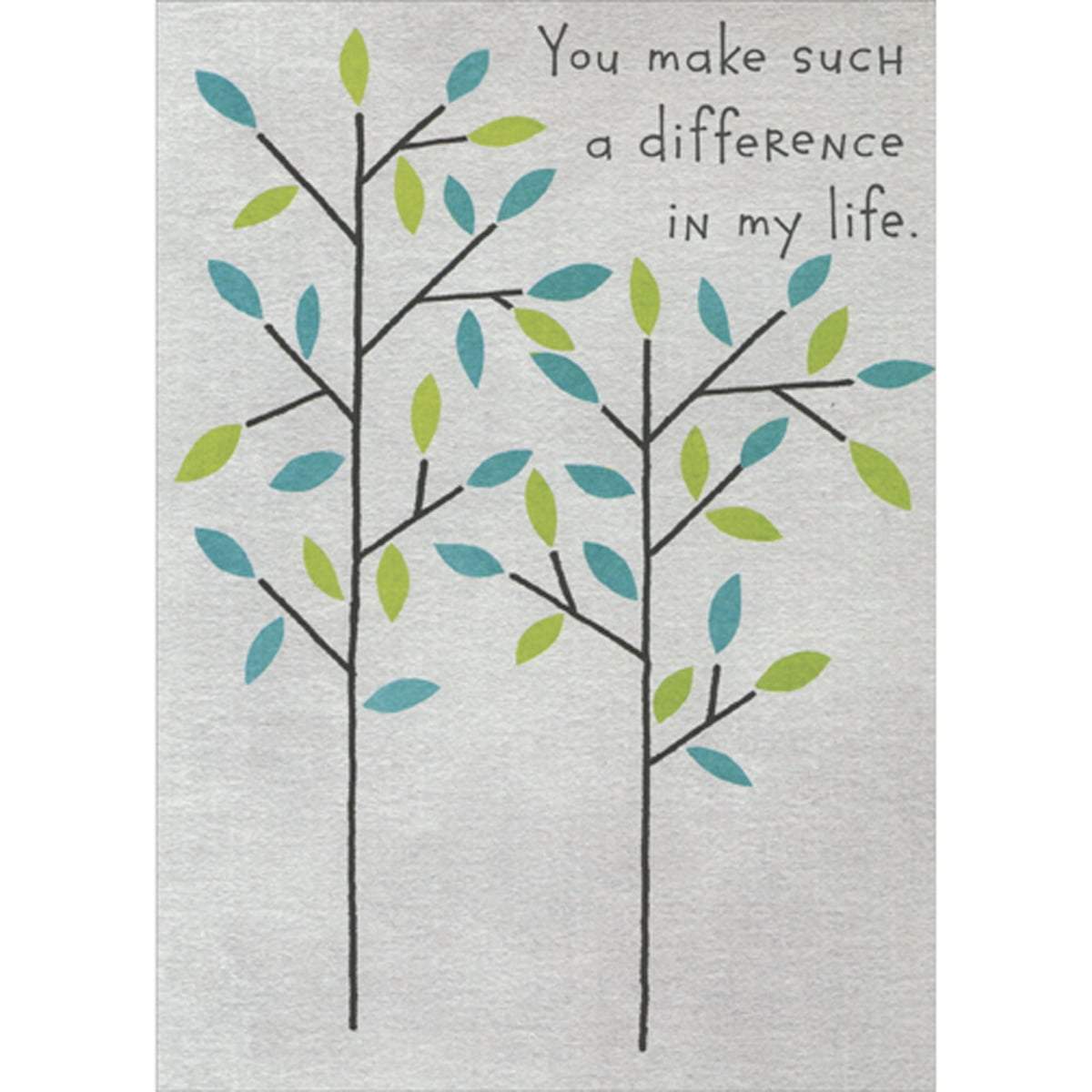 Sellers Publishing Father's Day Greeting Card, You Make Such a Difference in My Life, Tree Design (Blue, 5 in x 7 in) wzytx