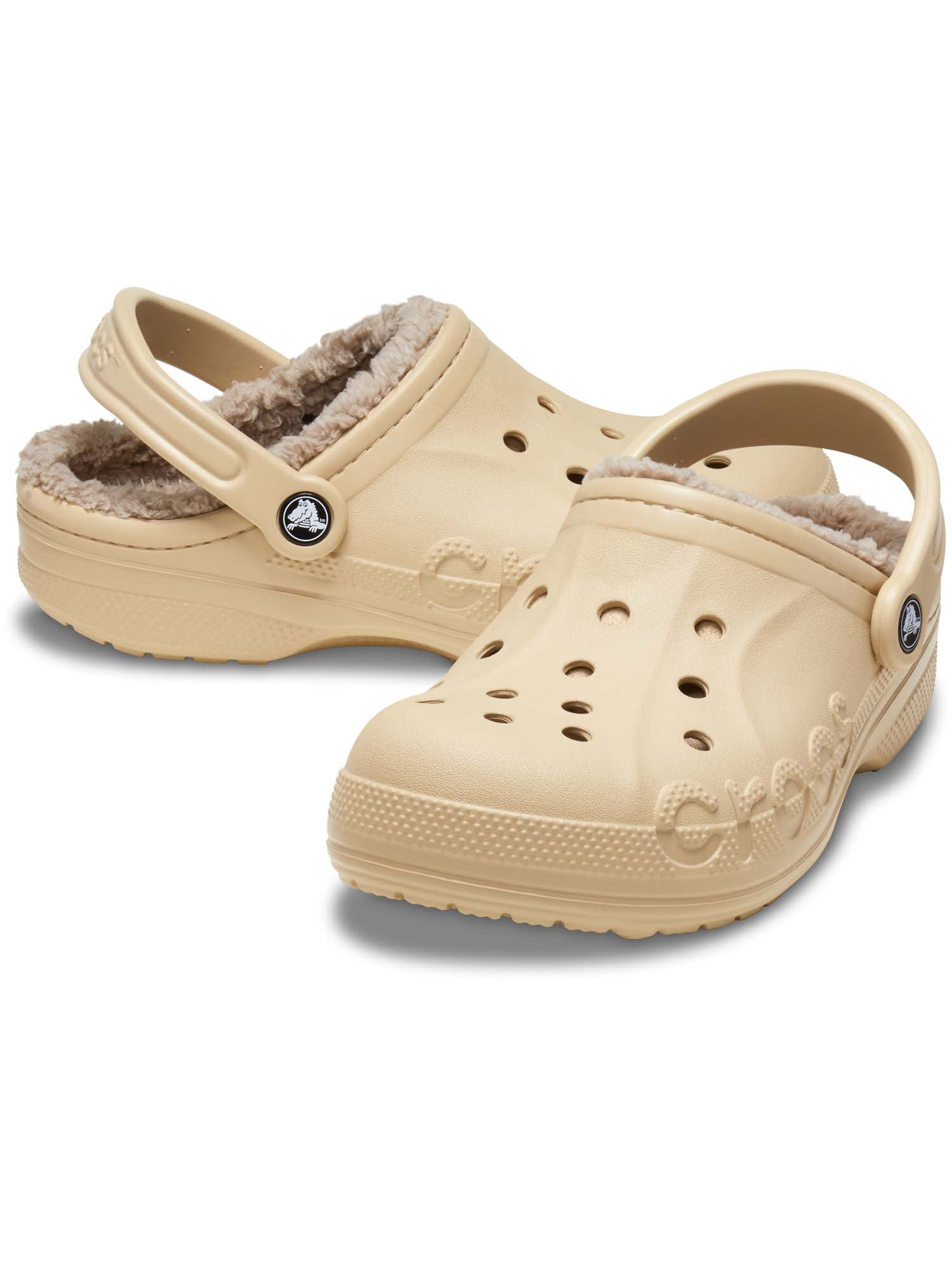 Crocs Baya Lined Clogs Unisex Comfortable Slip-On Shoes (Black, 9 US Men / 11 US Women) g8muf