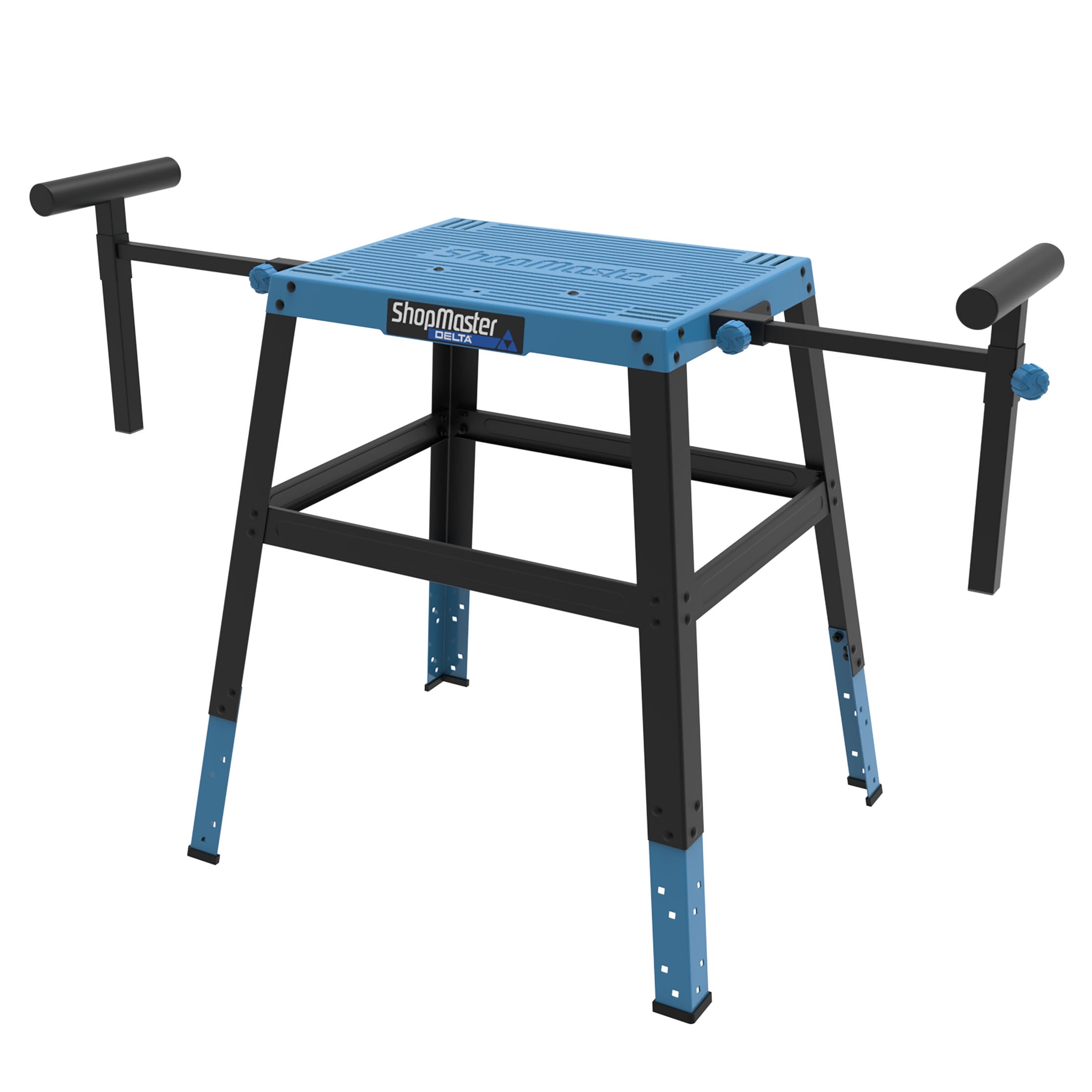 Delta ShopMaster Universal Table Saw and Miter Saw Stand (Heavy-Duty, Adjustable Height) cvjpk