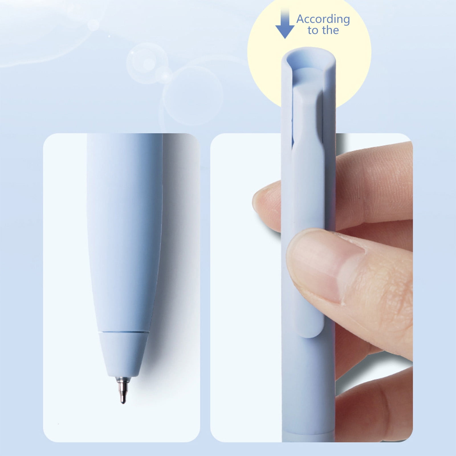 Elainilye Retractable Gel Pens Set, Fine Tip Quick-Dry Ink for Journaling and Note Taking (Assorted Colors, 6 Pack) 8aabe