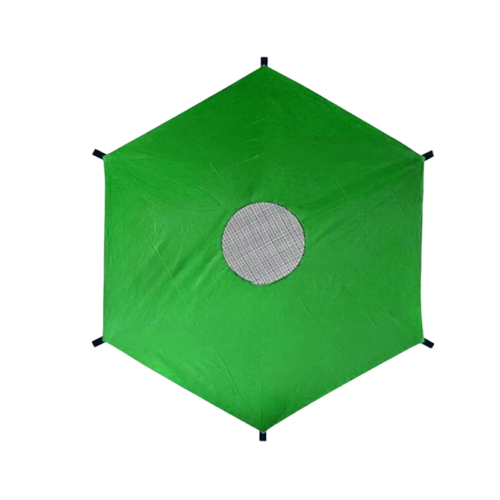 yotijay Waterproof Trampoline Shade Canopy for 8ft Trampolines with 6 Poles (Green, 8 ft) n5oga