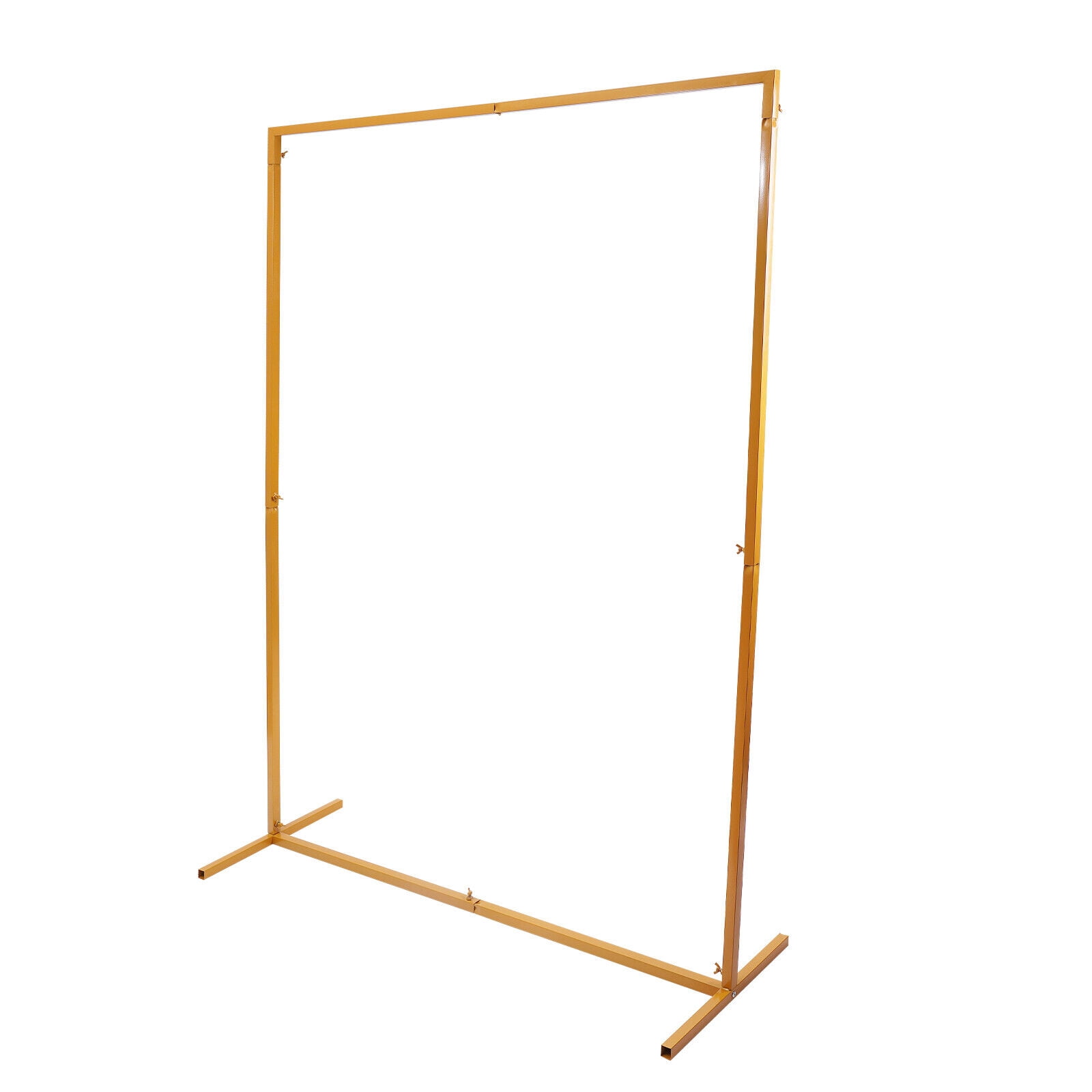 Fetcoi Wedding Arch Backdrop Stand, Heavy-duty Metal Frame for Flowers and Balloons (Gold, 6.6 ft x 4.9 ft) 9ylsw